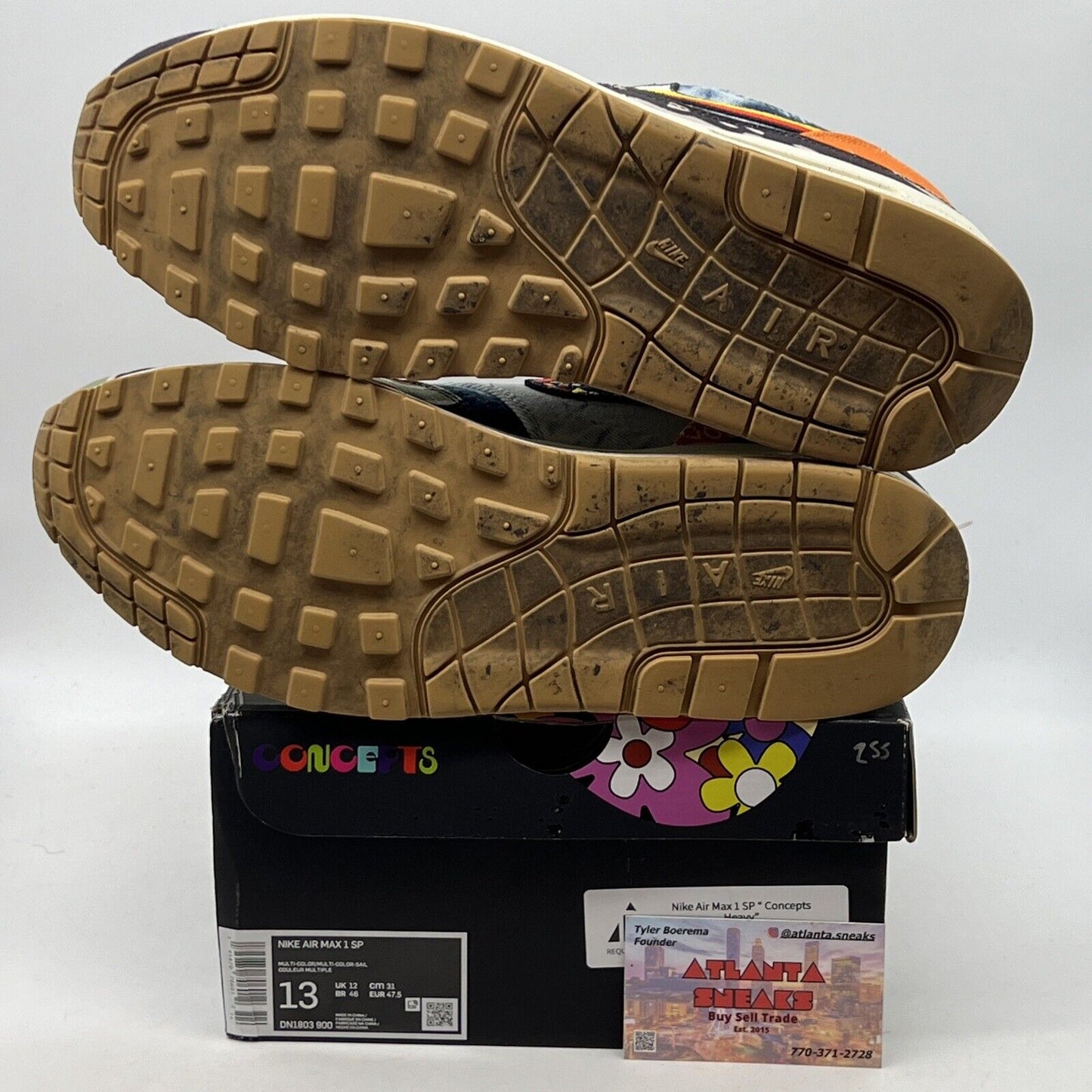 Size 13 - Nike Air Max 1 SP x Concepts Heavy 2022 Purple Red (DN1803-900)