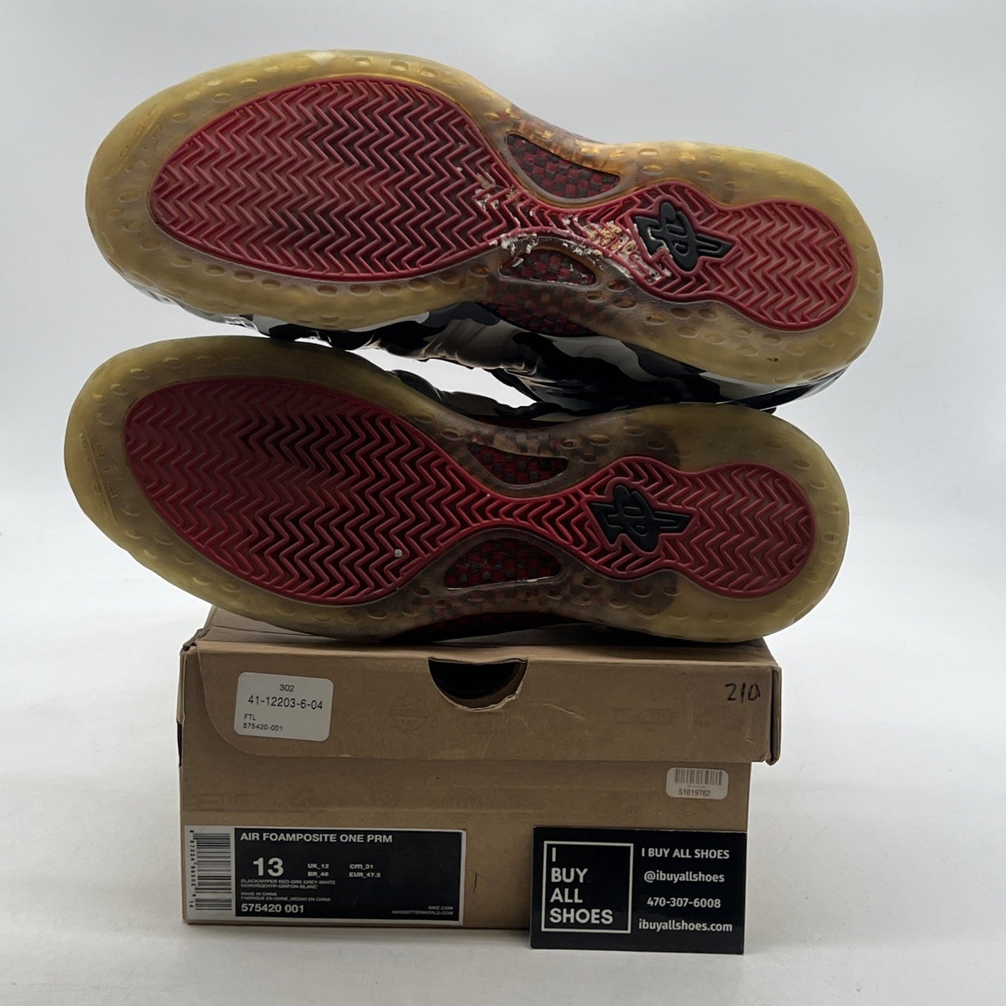 Size 13 - Nike Air Foamposite One PRM Fighter Jet (575420-001)