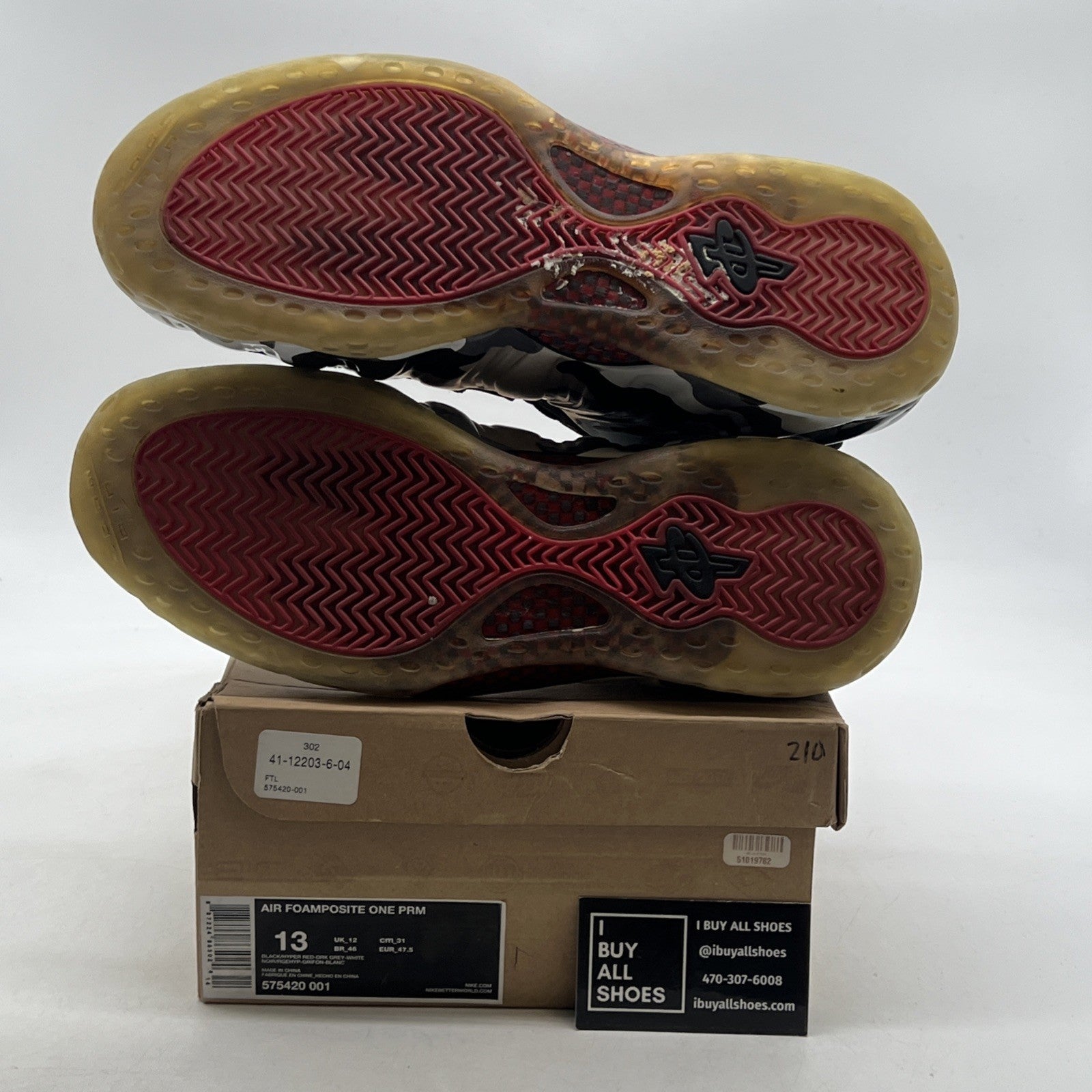Size 13 - Nike Air Foamposite One PRM Fighter Jet (575420-001)