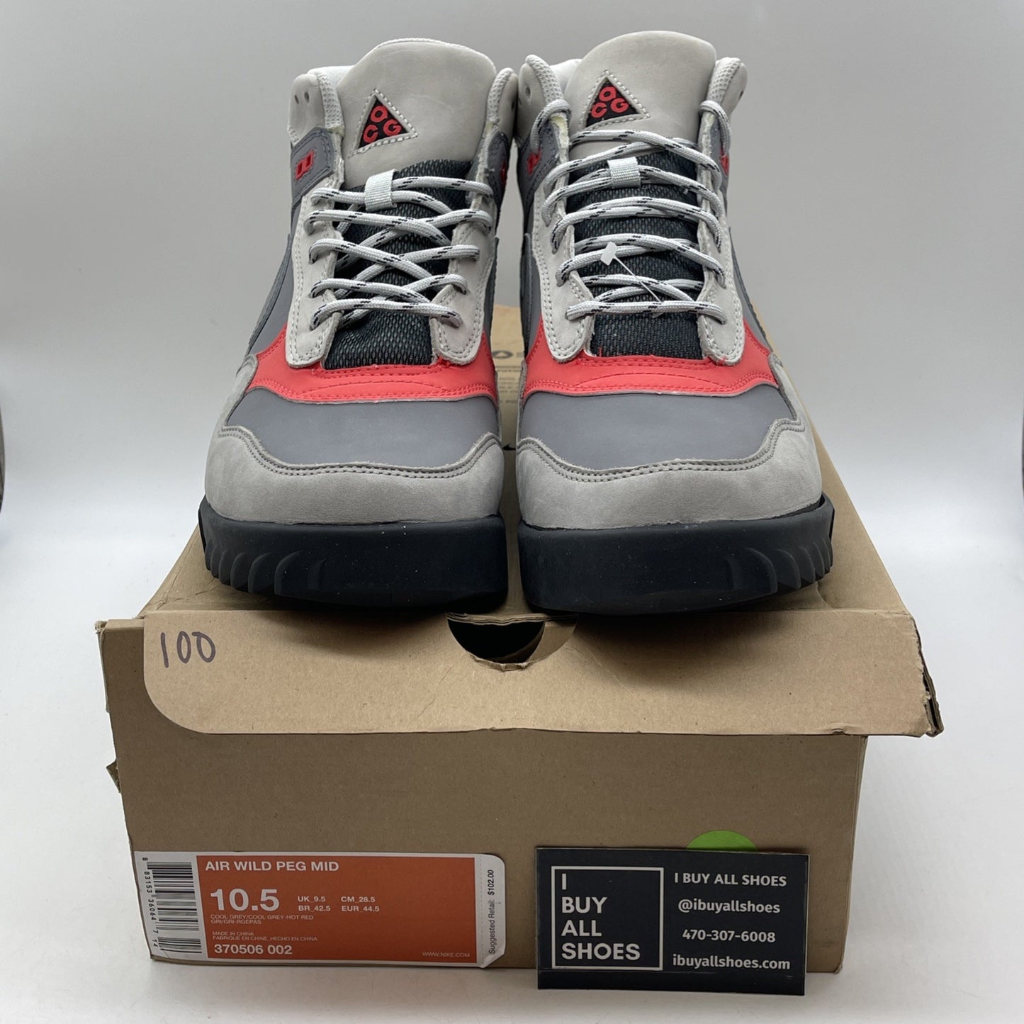 Size 10.5 - NIKE ACG Lo WILD PEG MID (370506-002