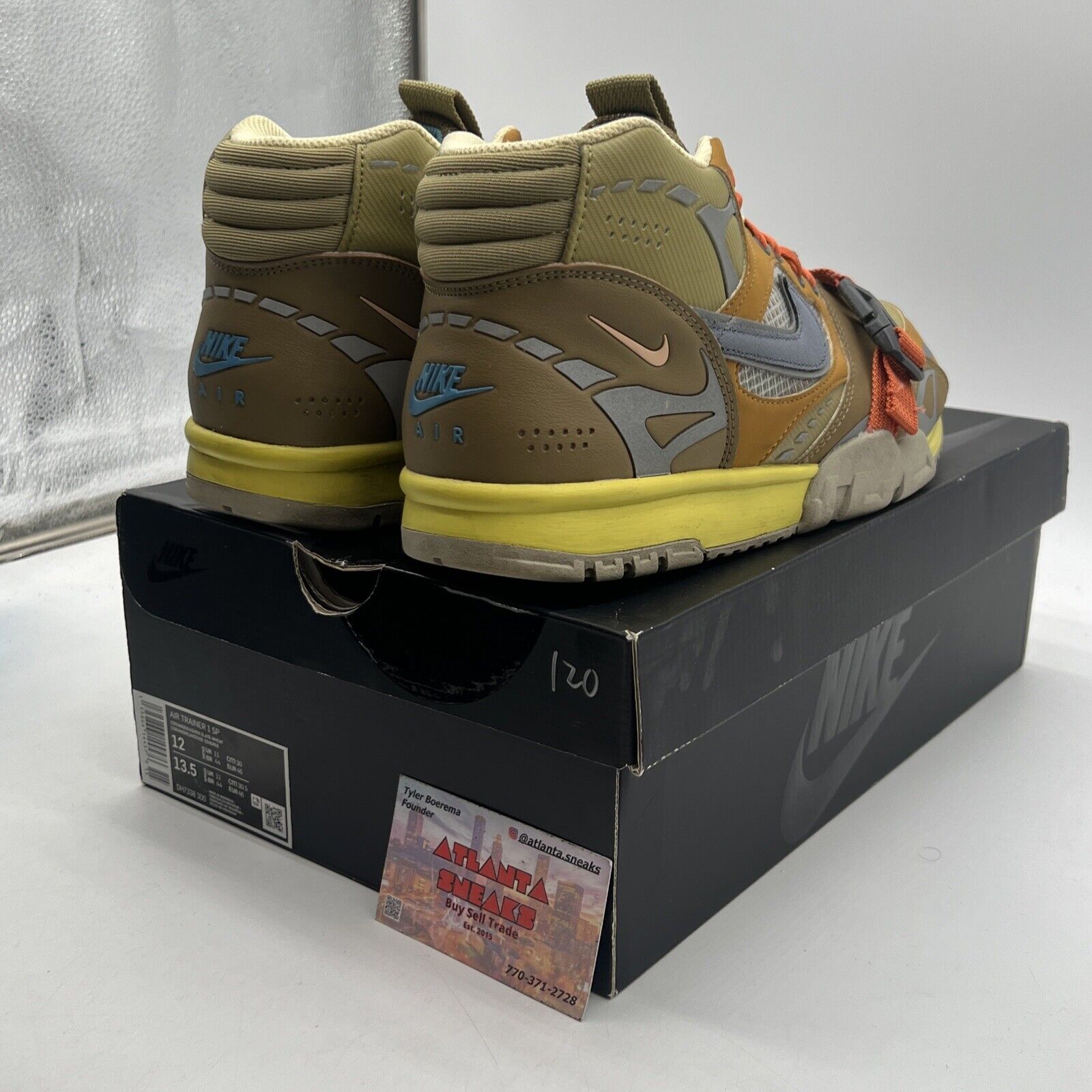 Size 12 - Nike Air Trainer 1 Coriander Yellow Orange (DH7338-300)