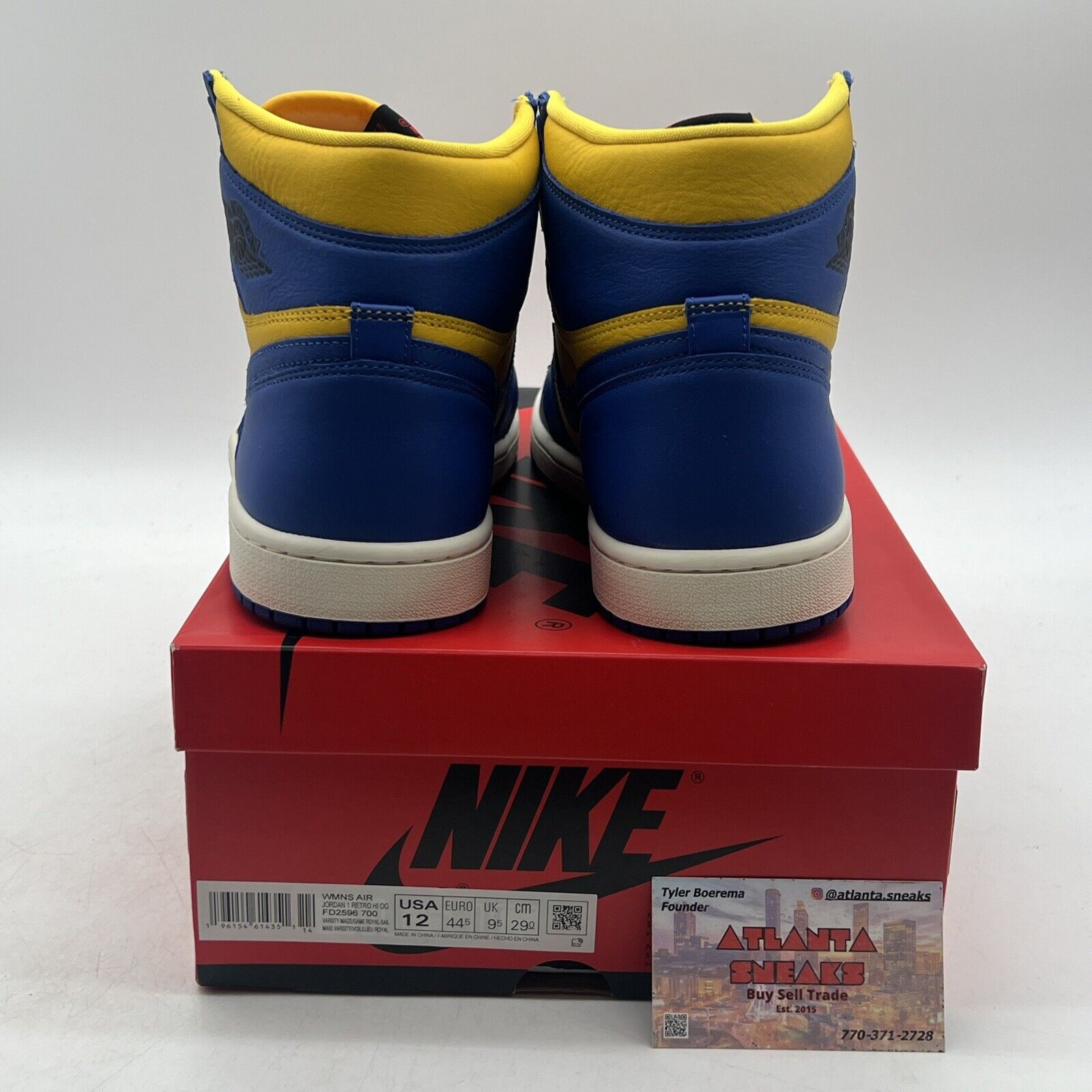 Size 12 - Air Jordan 1 Retro OG High Reverse Laney W (FD2596-700)