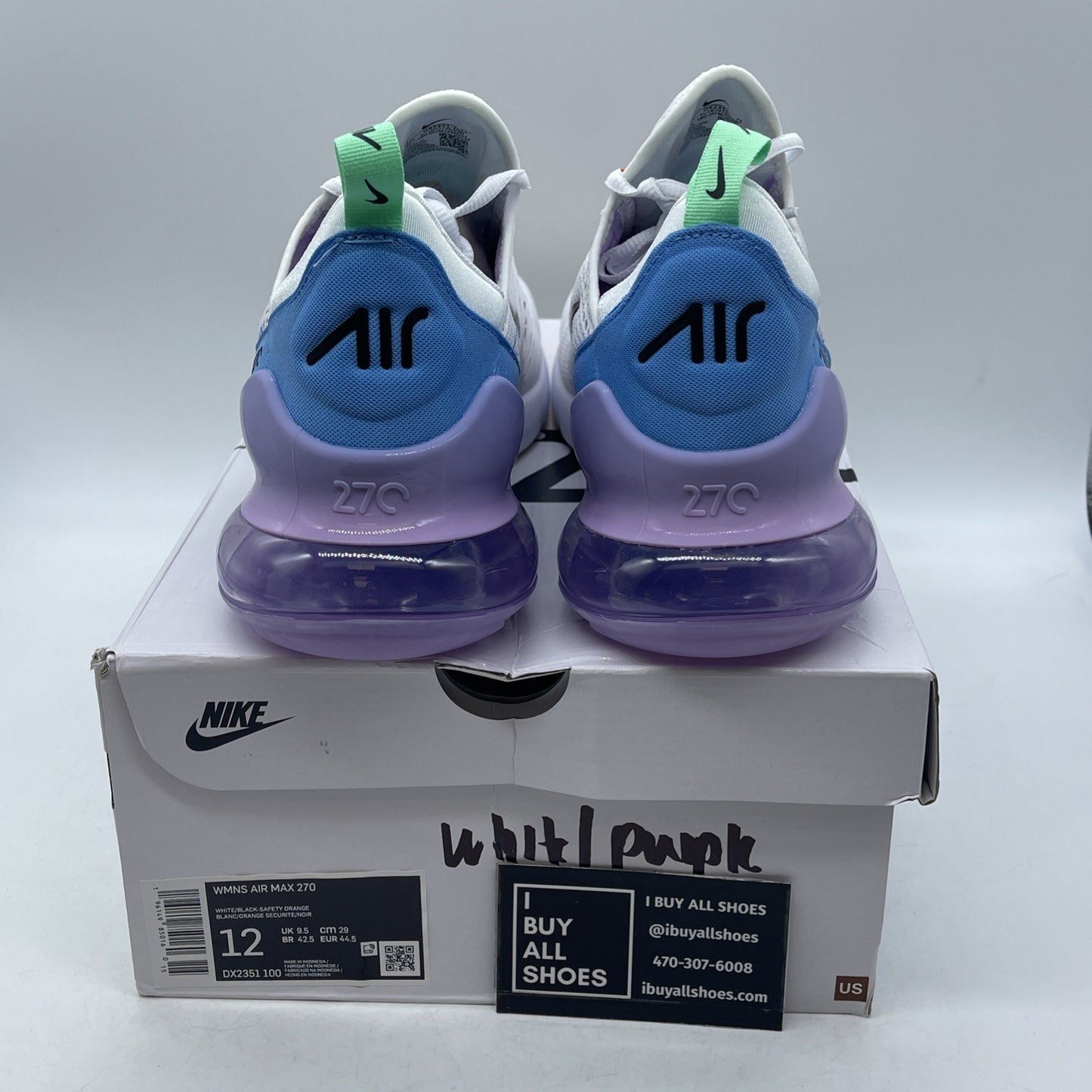 Size 12W - Nike Air Max 270 Nike 101 (DX2351-100)