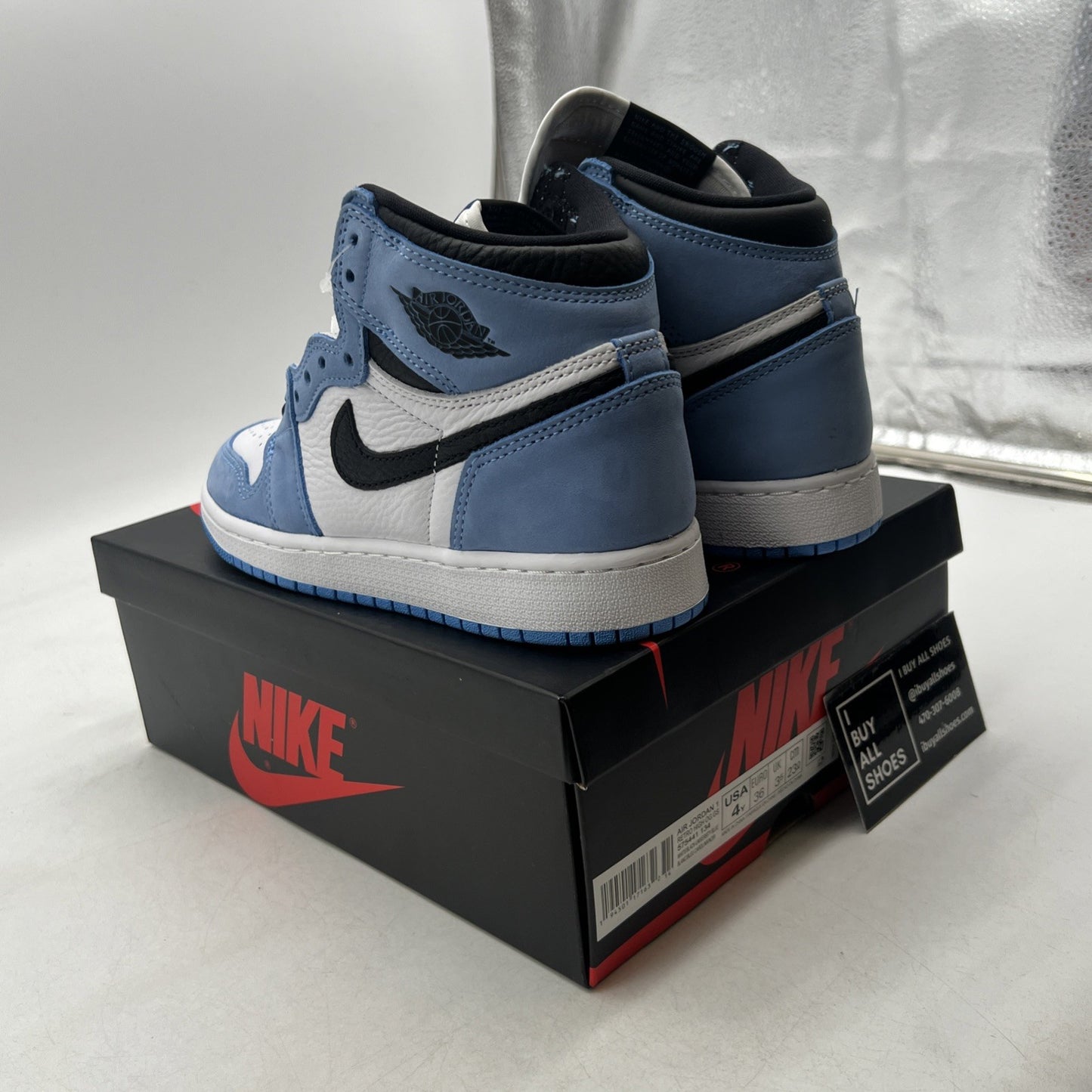 Size 4 - Air Jordan 1 Retro OG High University Blue (575441-134)