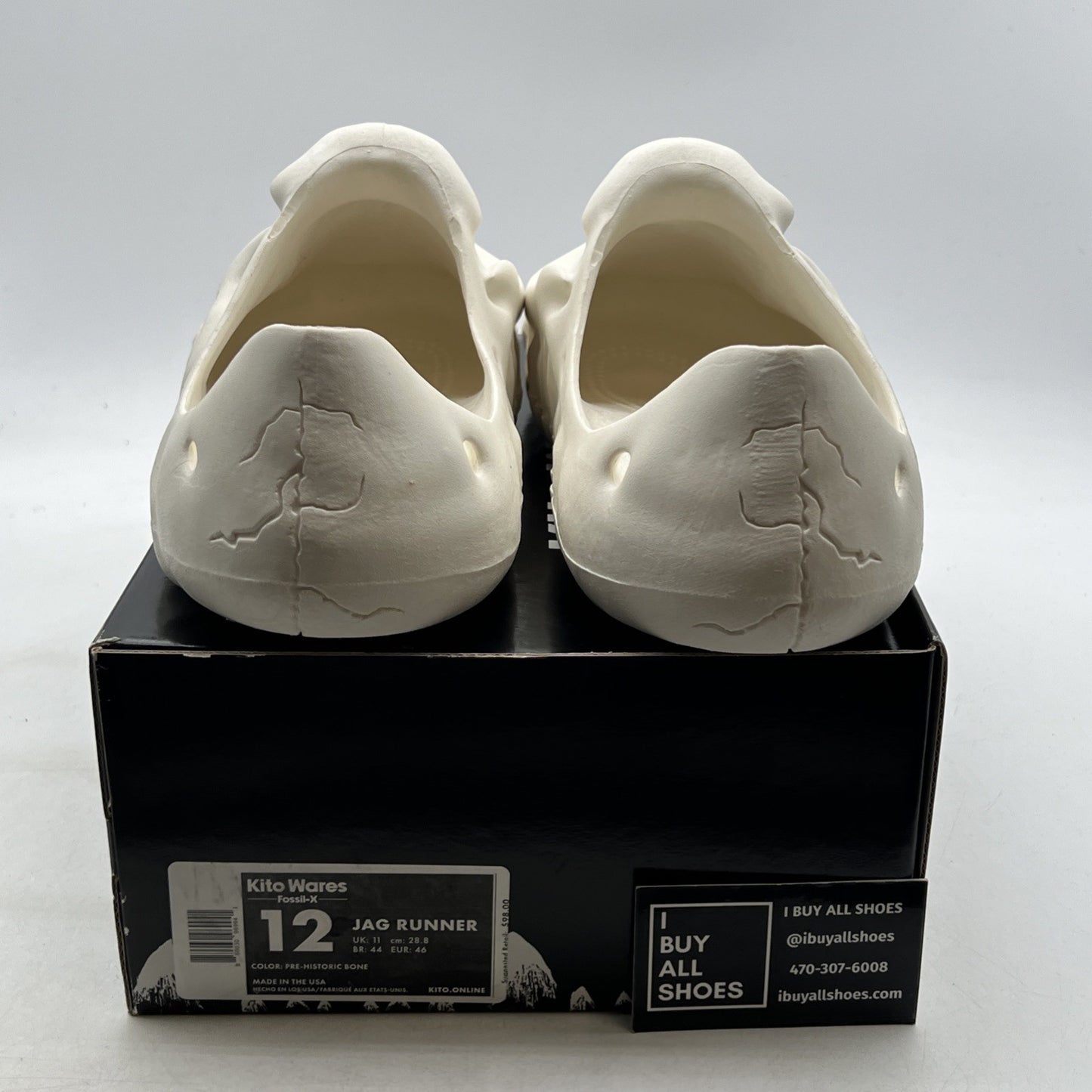 Size 12 - Kito Wares Fossil-X Jag Runners “Pre-Historic Bone”