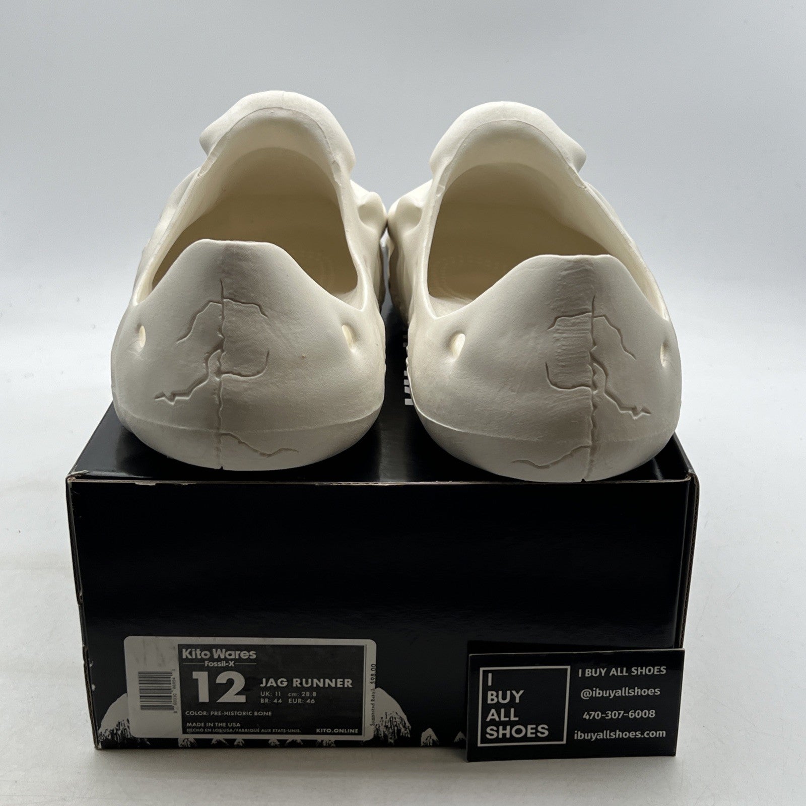 Size 12 - Kito Wares Fossil-X Jag Runners “Pre-Historic Bone”