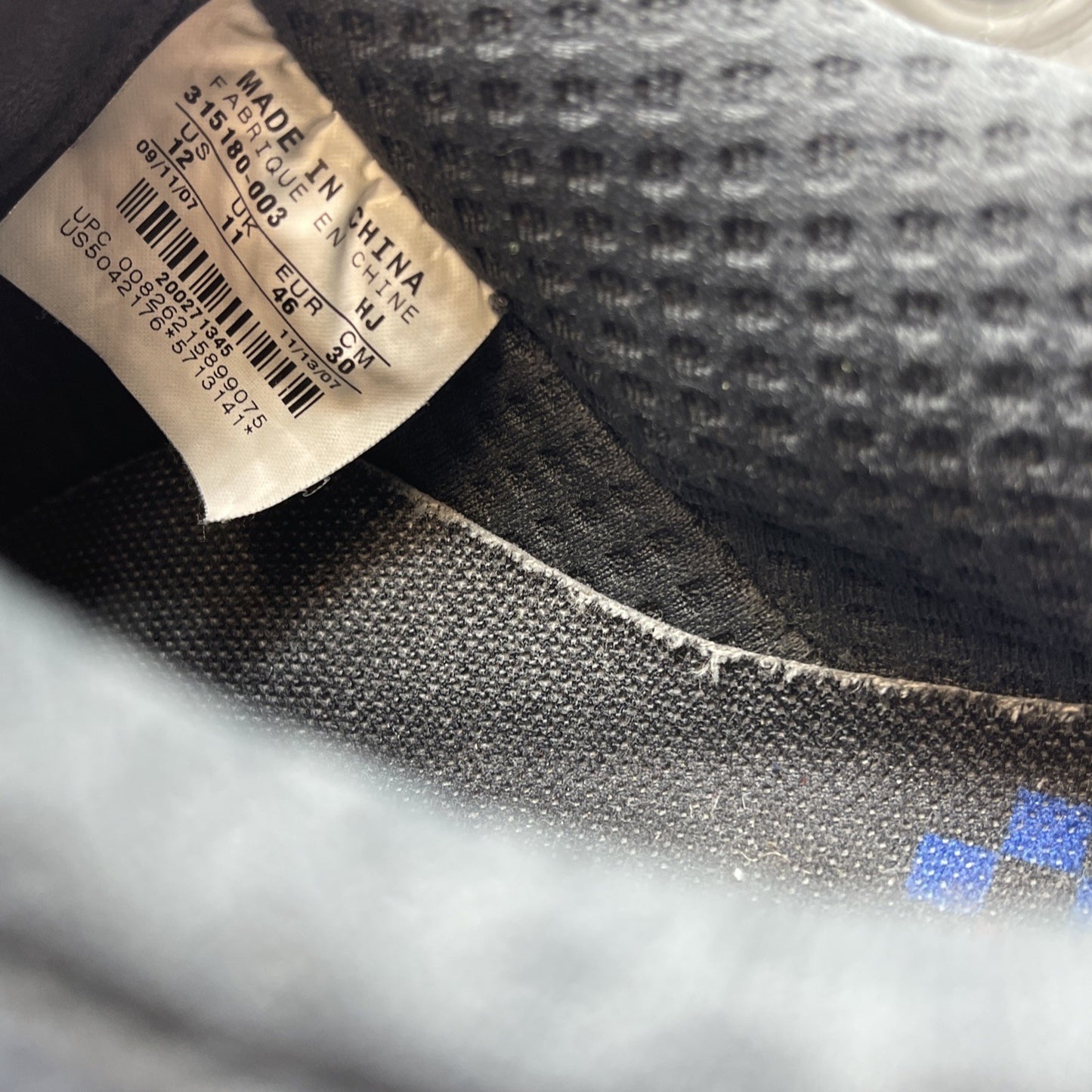 Size 12 - Nike Air Force 1 Premium 07 Black (315180-003)