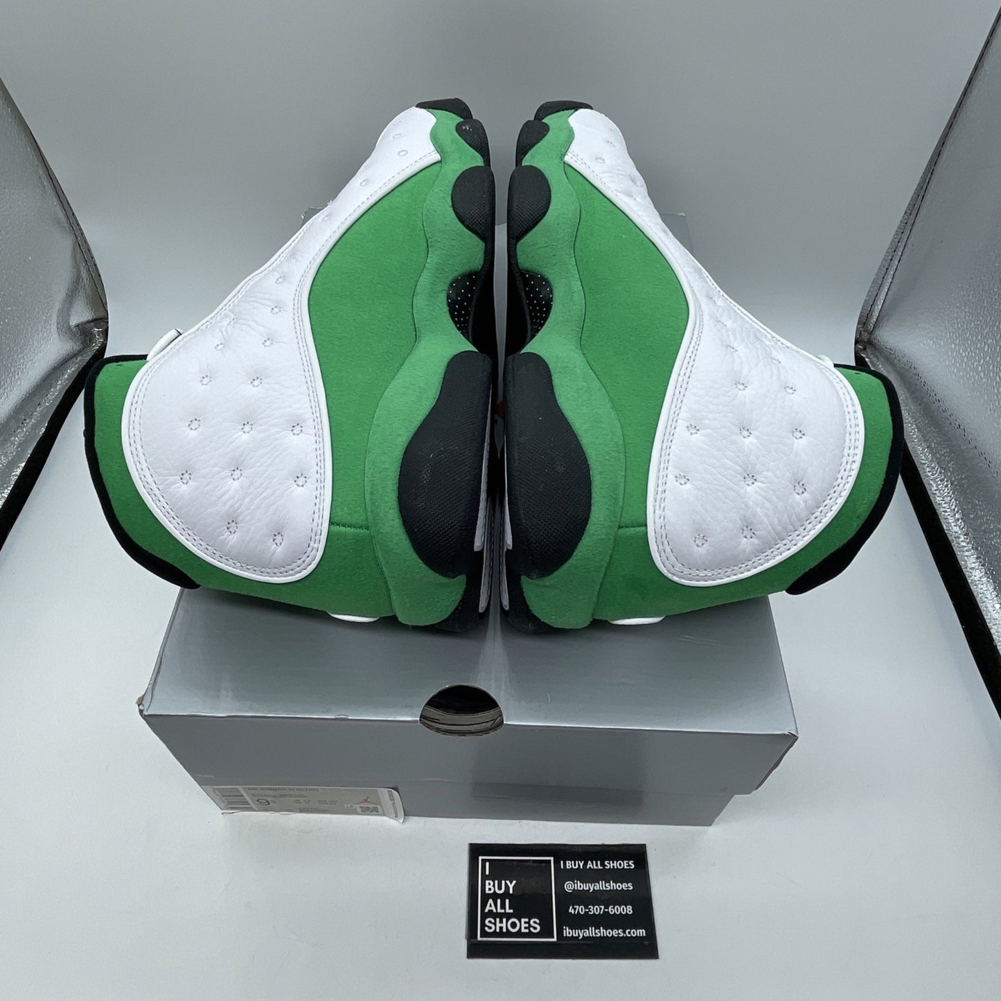 Size 9.5 - Air Jordan 13 Retro Lucky Green 2020 White Suede (DB6537-113)