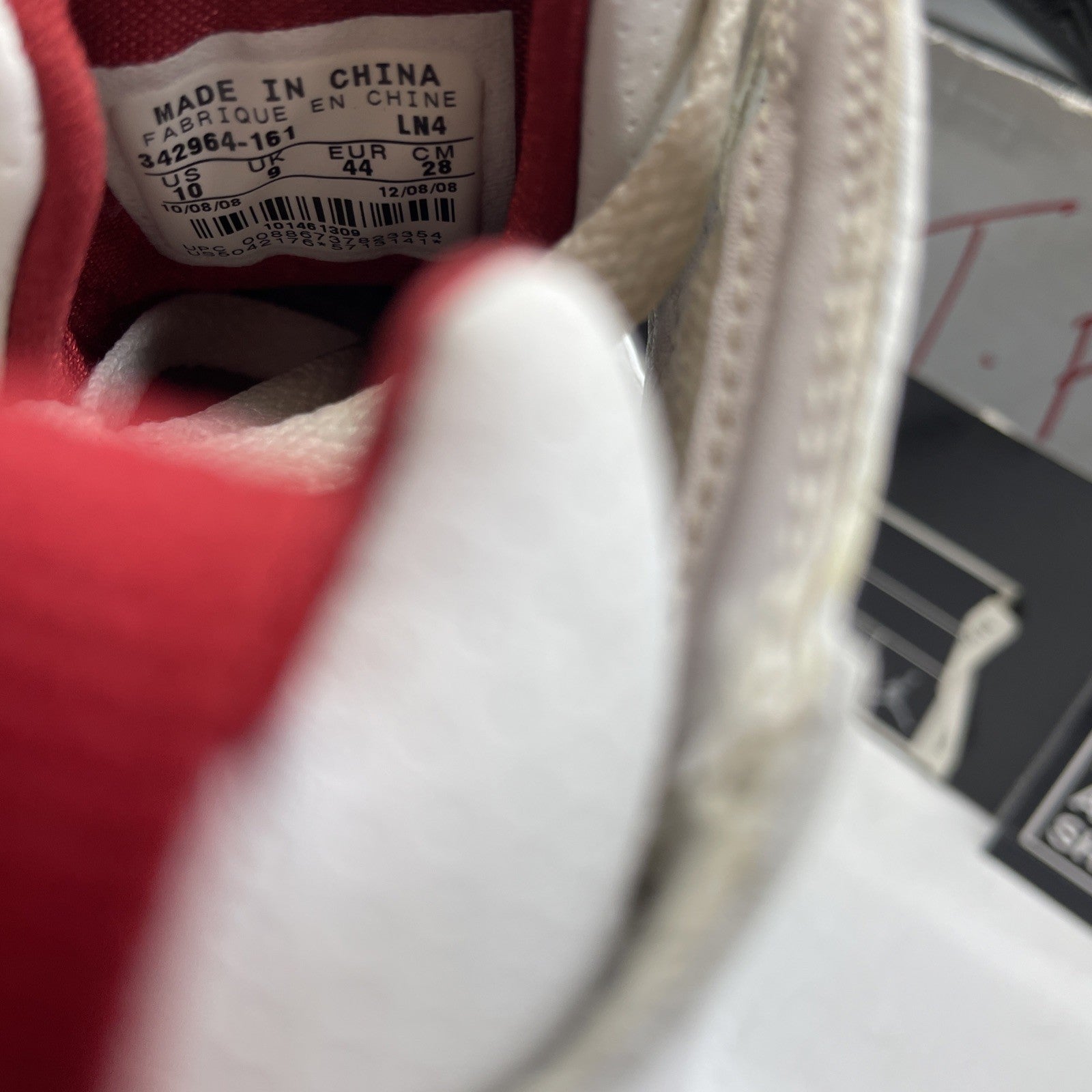 Size 10- Air Jordan True Flight White Red (343795-161)