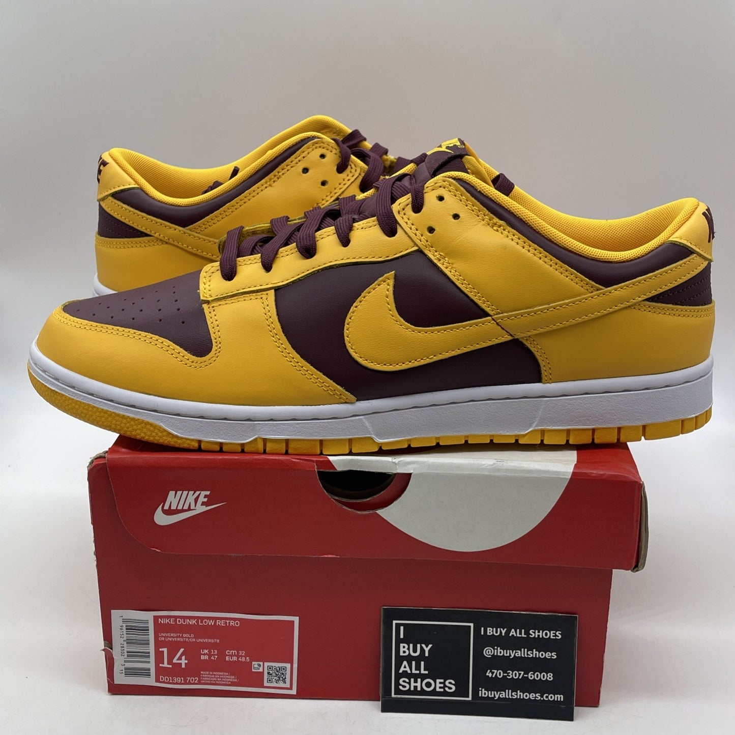 Size 14 - Nike Dunk Low Retro Arizona State Sun Devils 2022 (DD1391-702)