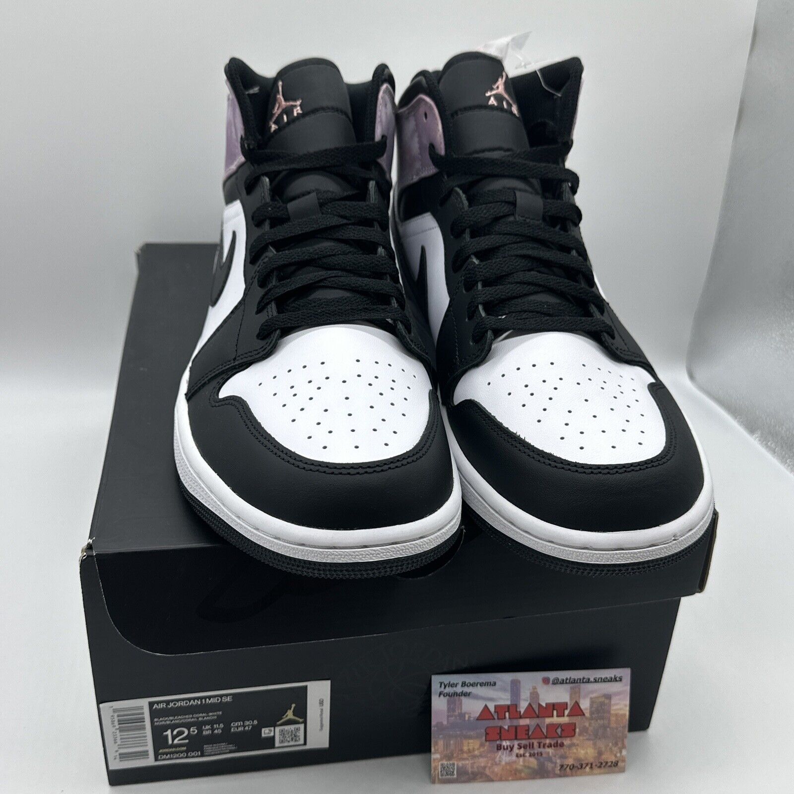 Size 12.5 - Jordan 1 Mid Zen master Black