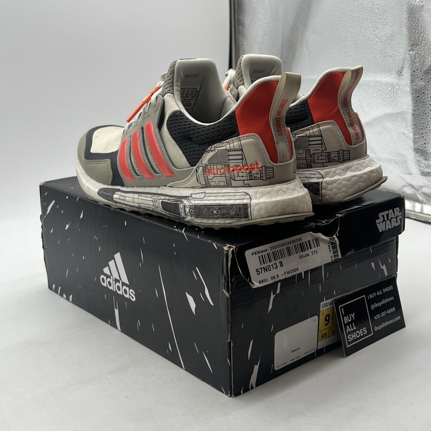 Size 9.5 - adidas Star Wars x UltraBoost X-Wing Starfighter (FW0536)
