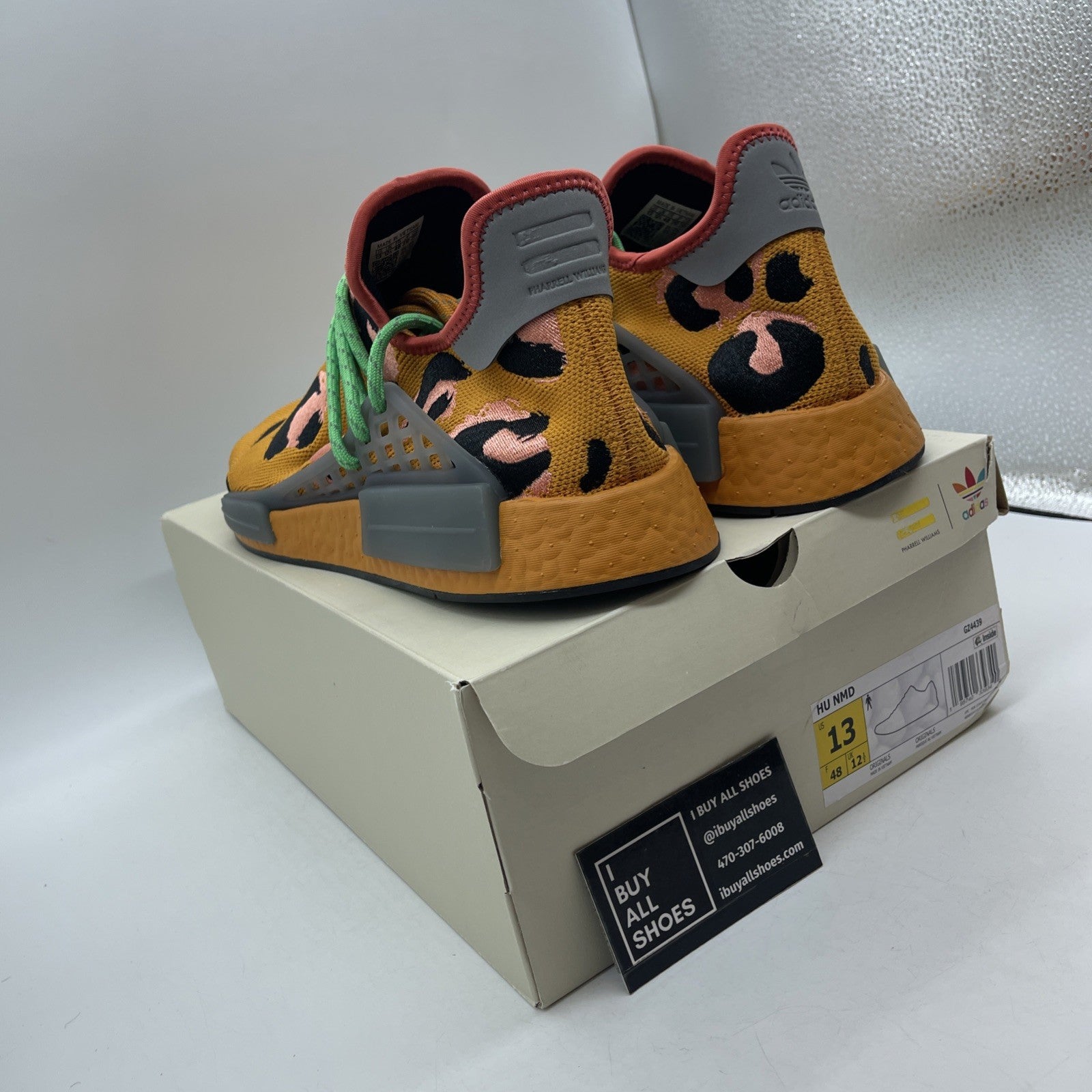 Size 13 - Adidas Pharrell x NMD Human Race Animal Print (GZ4439)