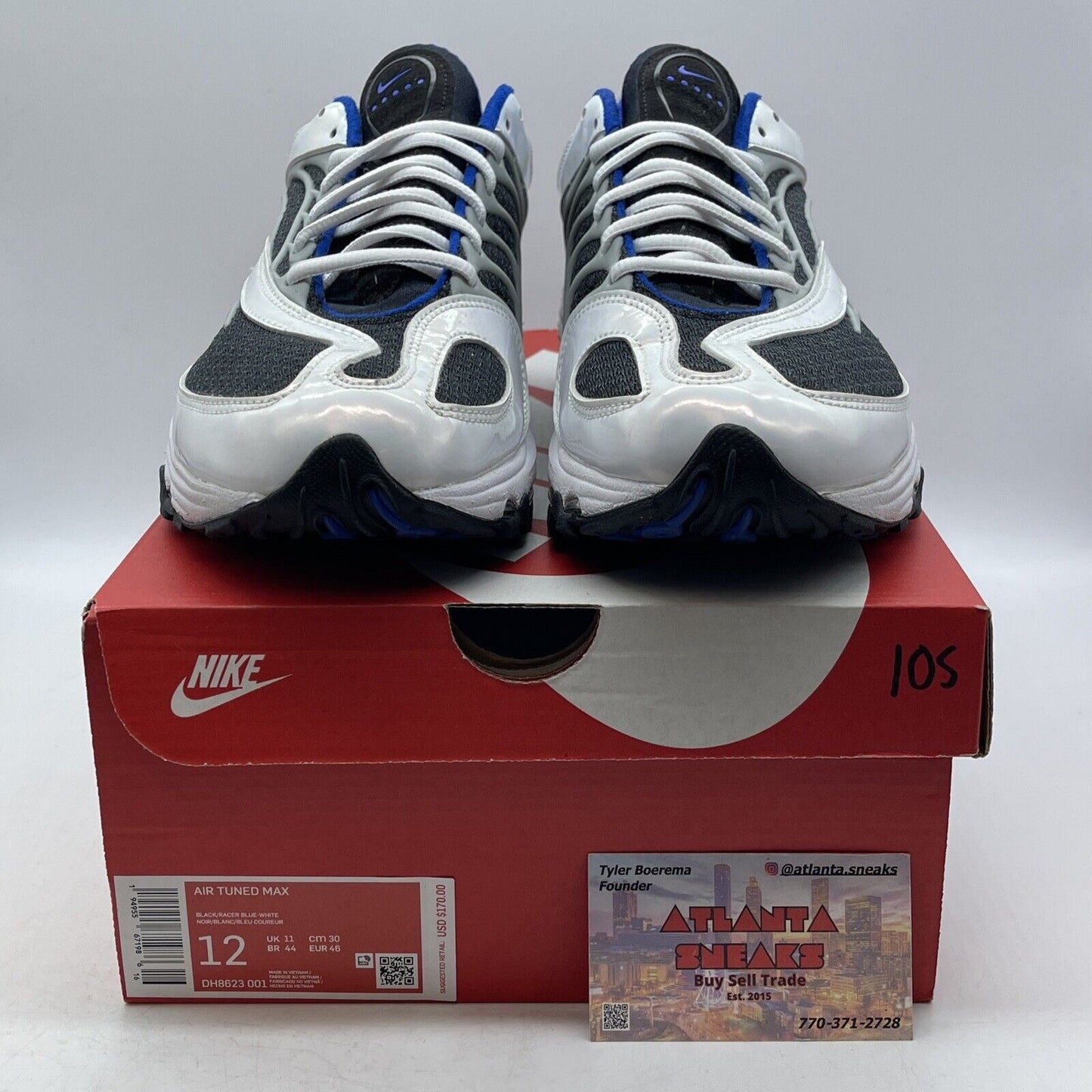 Size 12 - Nike Air Tuned Max White Racer Blue White Gray (DH8623-001)