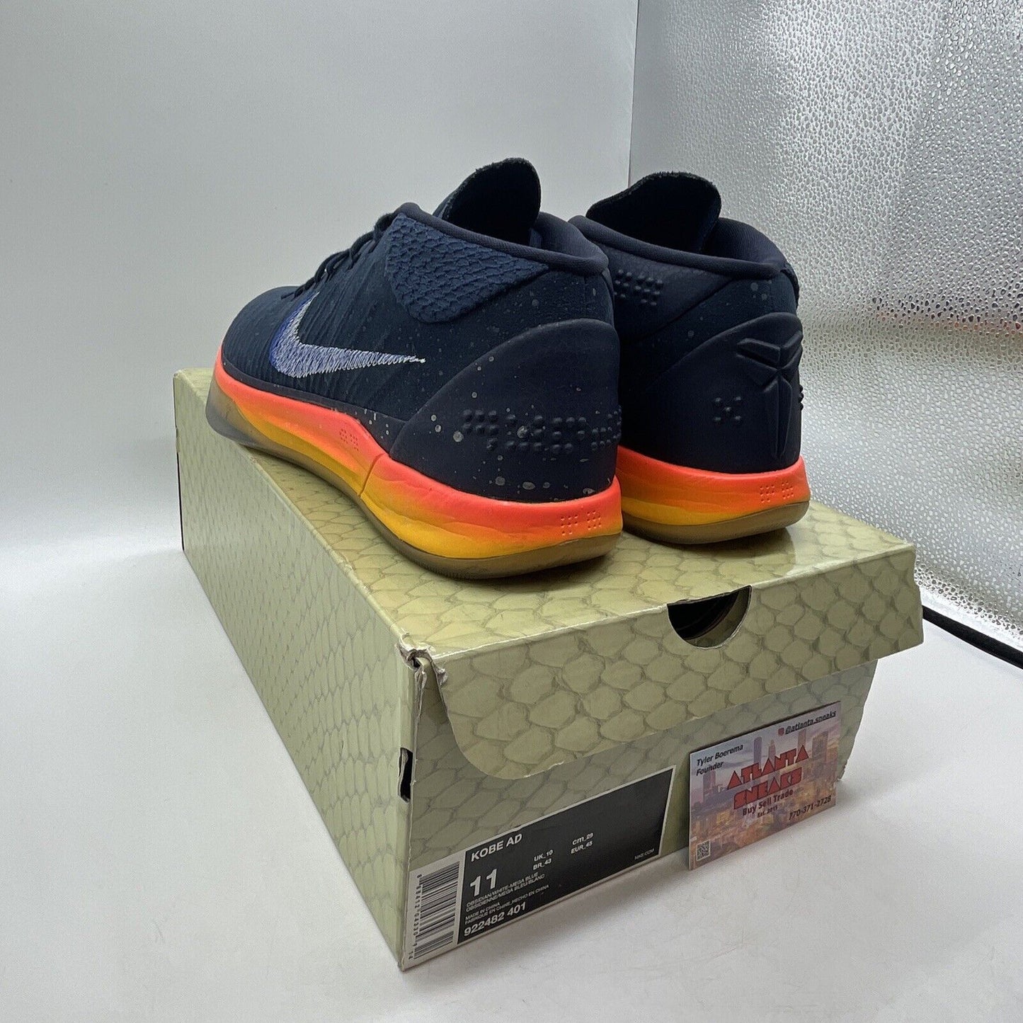 Size 11 - Nike Kobe A.D. Mid Rise Blue Orange Yellow (922482-401)