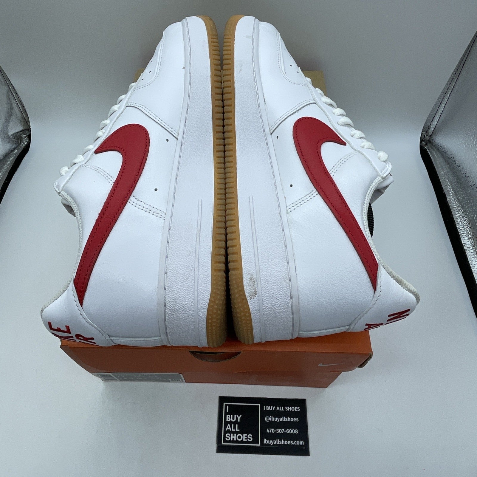 Size 13 - Nike Air Force 1 Low Color of the Month White University Red