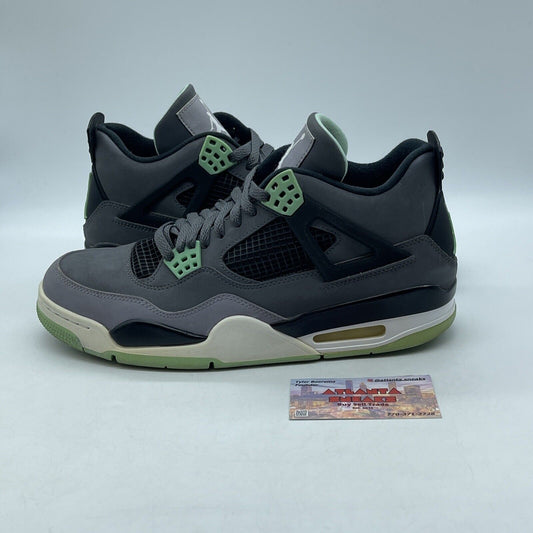 Size 10 - Jordan 4 Retro Green Glow 2013 Gray White (308497-033)