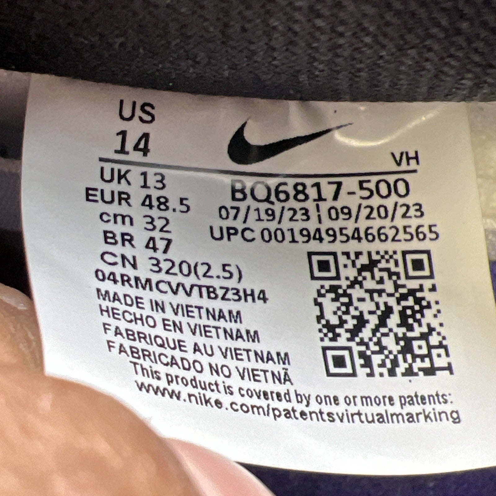 Size 14 - Nike Dunk SB Low Court Purple (BQ6817-500)