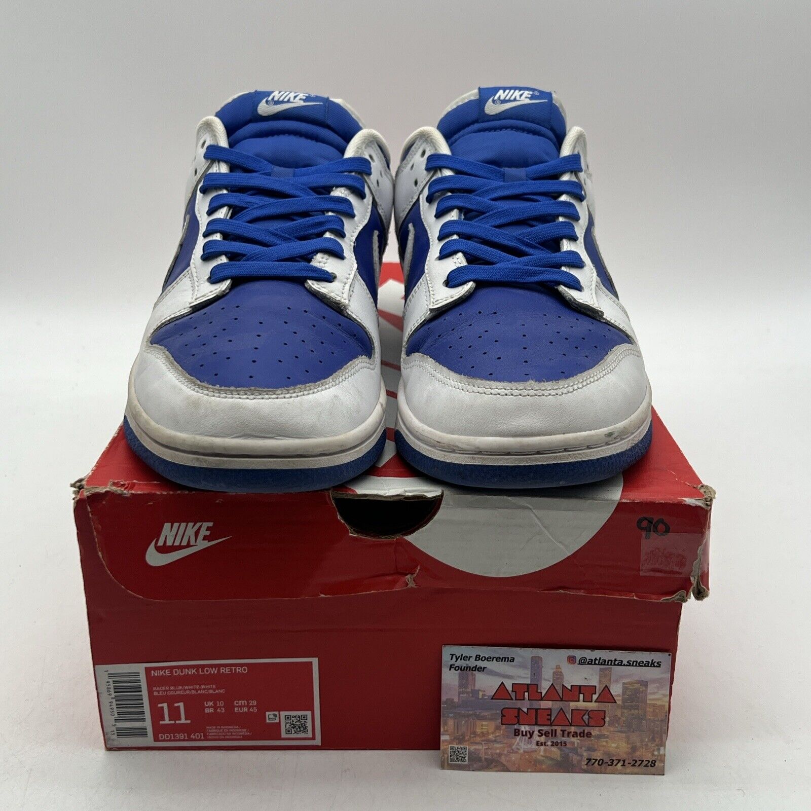 Size 11 - Nike Dunk Low Racer Blue 2022 Blue White Leather (DD1391-401)