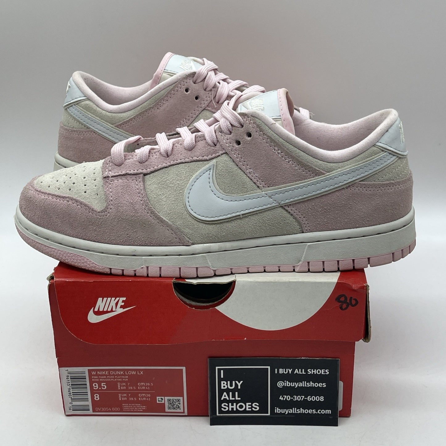 Size 9.5W - Nike Dunk LX Low Pink Foam (DV3054-600)