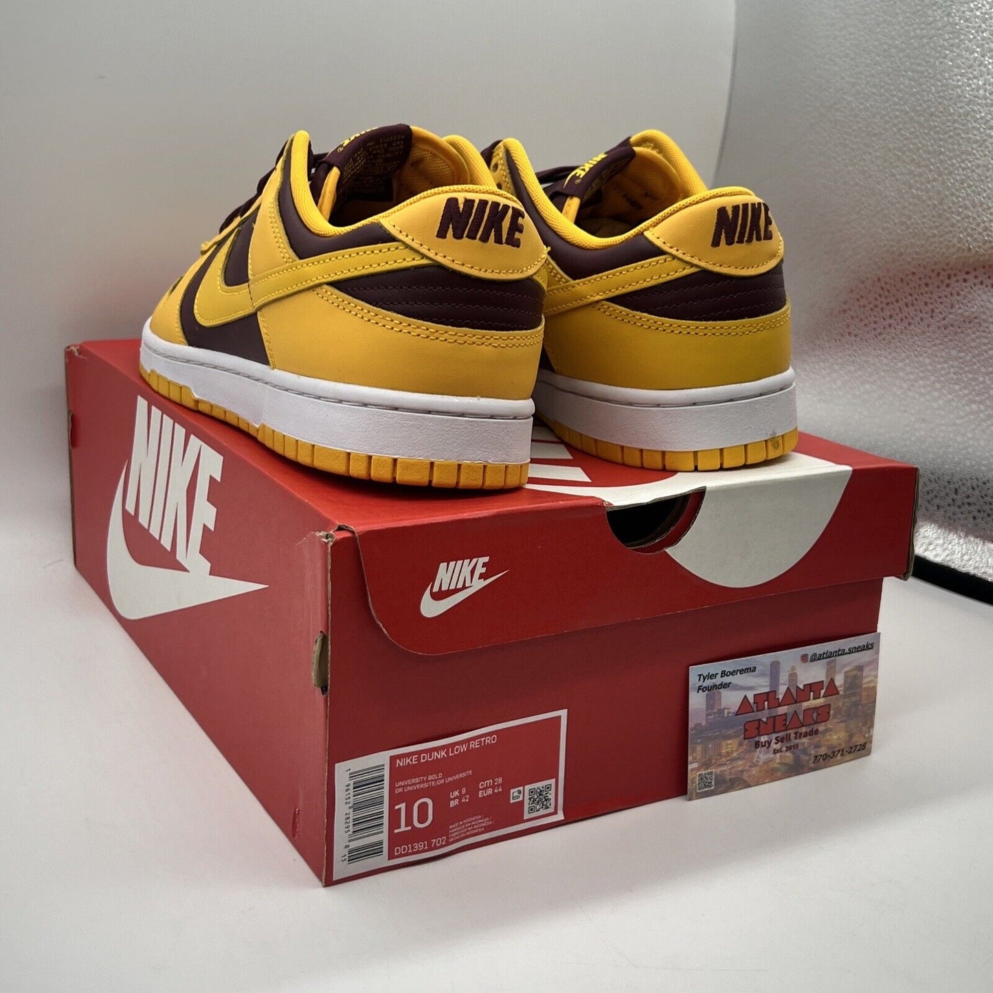 [DD1391-702] Mens Nike Dunk Low Retro 'Arizona State'