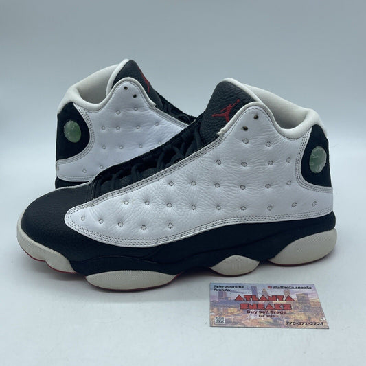 Size 10.5 - Jordan 13 Retro He Got Game White Black Leather Suede (414571-104)