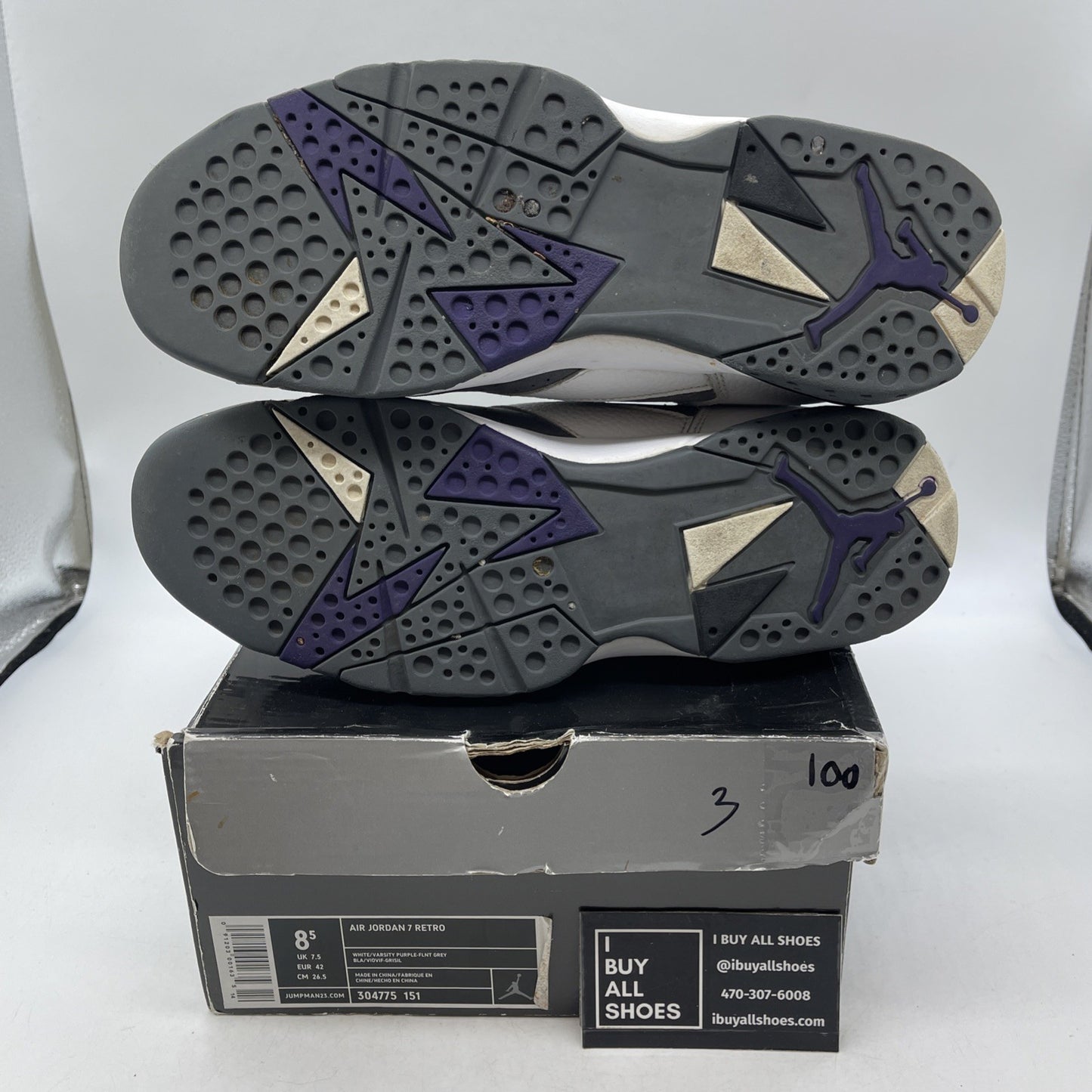 Size 8.5 - Air Jordan 7 Retro Flint (304775-151)