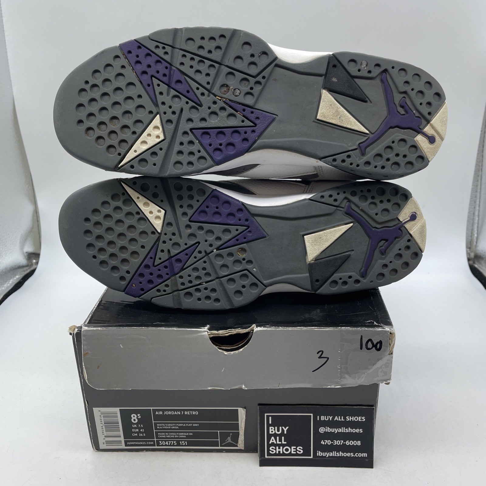 Size 8.5 - Air Jordan 7 Retro Flint (304775-151)