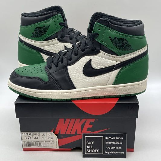 Size 10 - Air Jordan 1 Retro High OG Pine Green 2018 (555088-302)