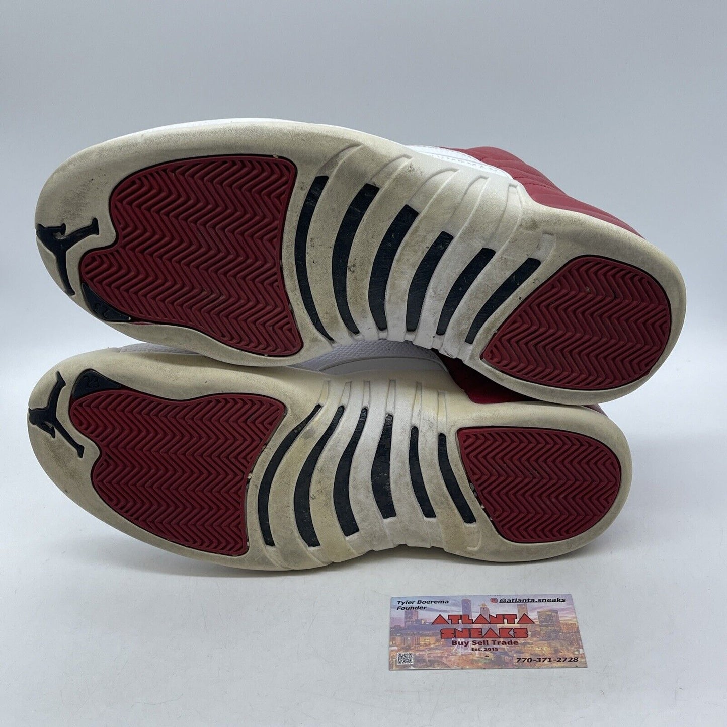 Size 10.5 - Air Jordan 12 Retro Gym Red White Black Leather (130690-600)