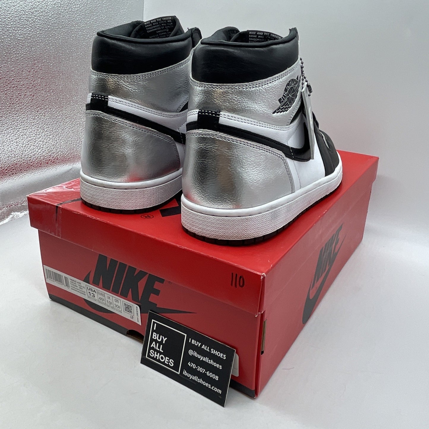 Size 13 - Air Jordan 1 High OG Metallic Silver (CD0461-001)