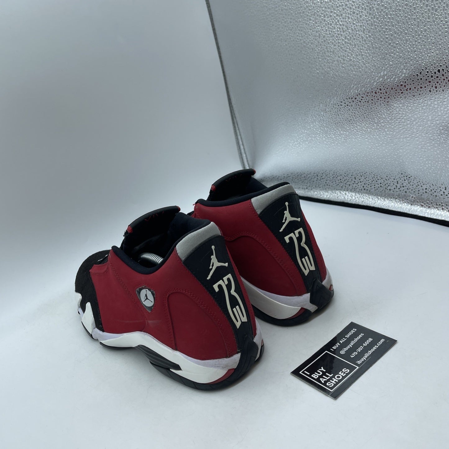 Size 10 - Air Jordan 14 Retro Gym Red Black Suede Leather (487471-006)