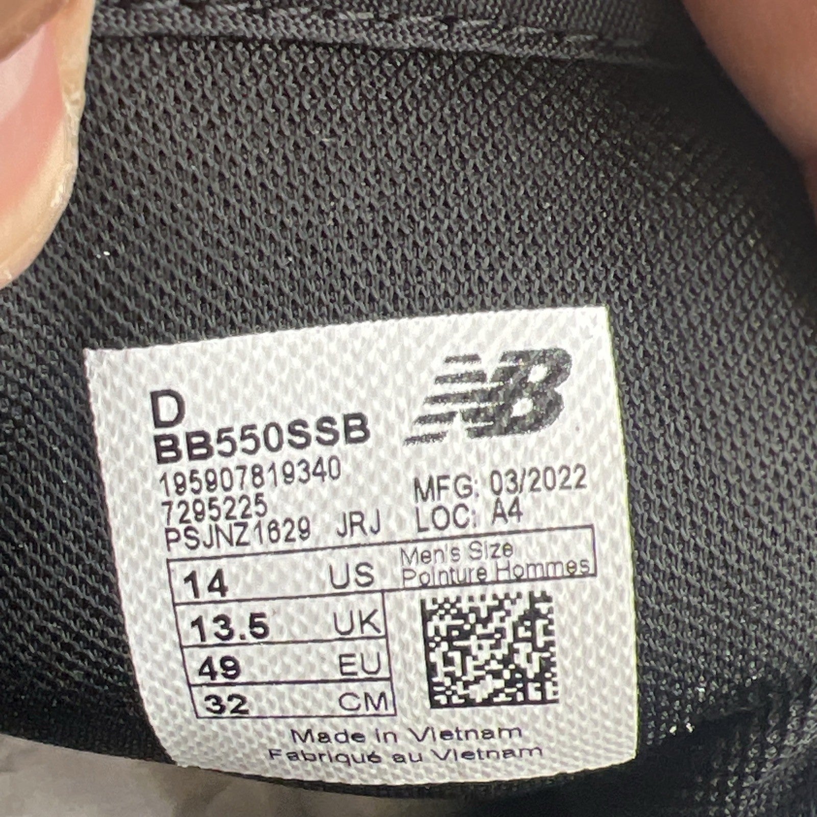 Size 14 - New Balance 550 Miami Nights (BB550SSB)