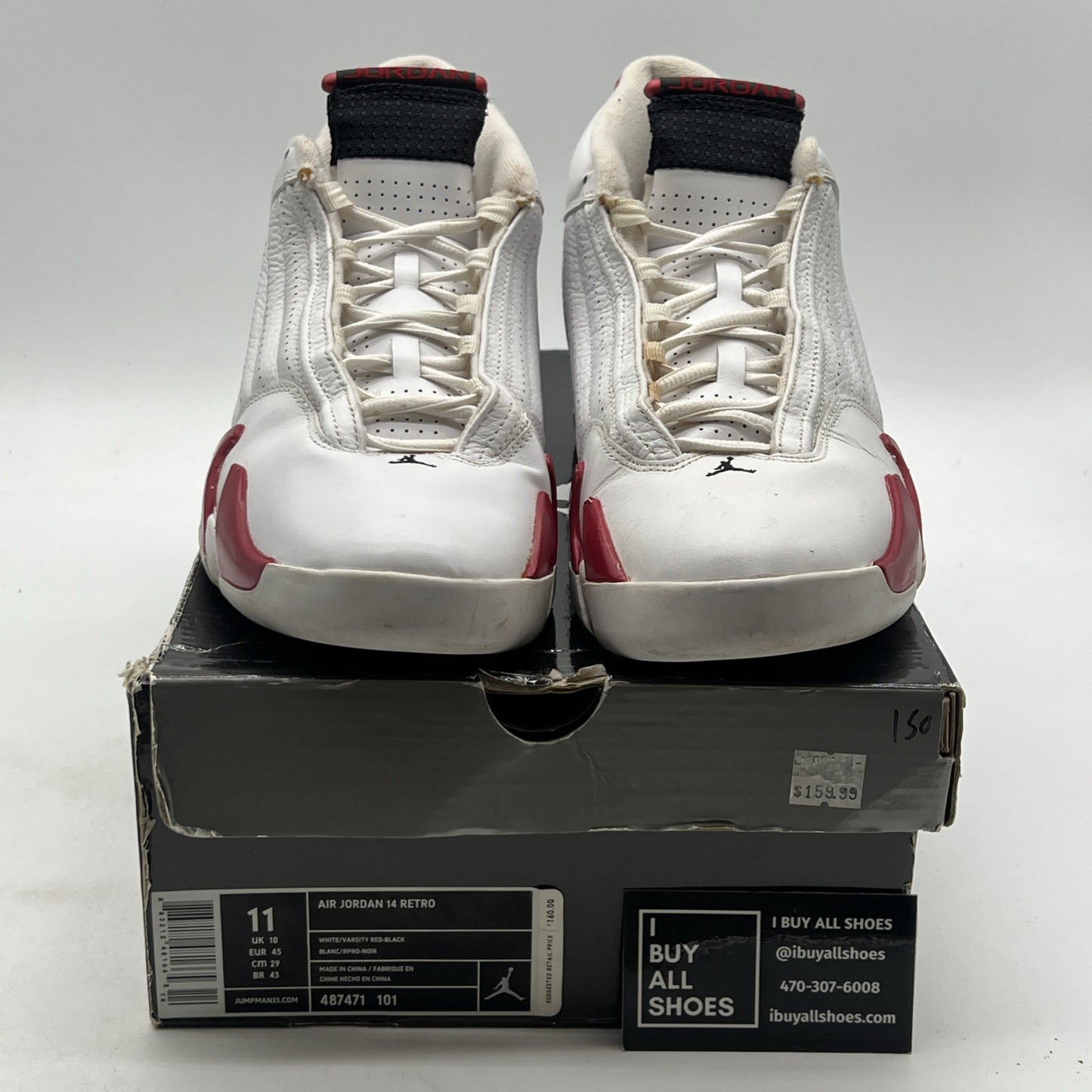 Size 11 - Air Jordan 14 Retro 2012 Candy Cane (487471-101)