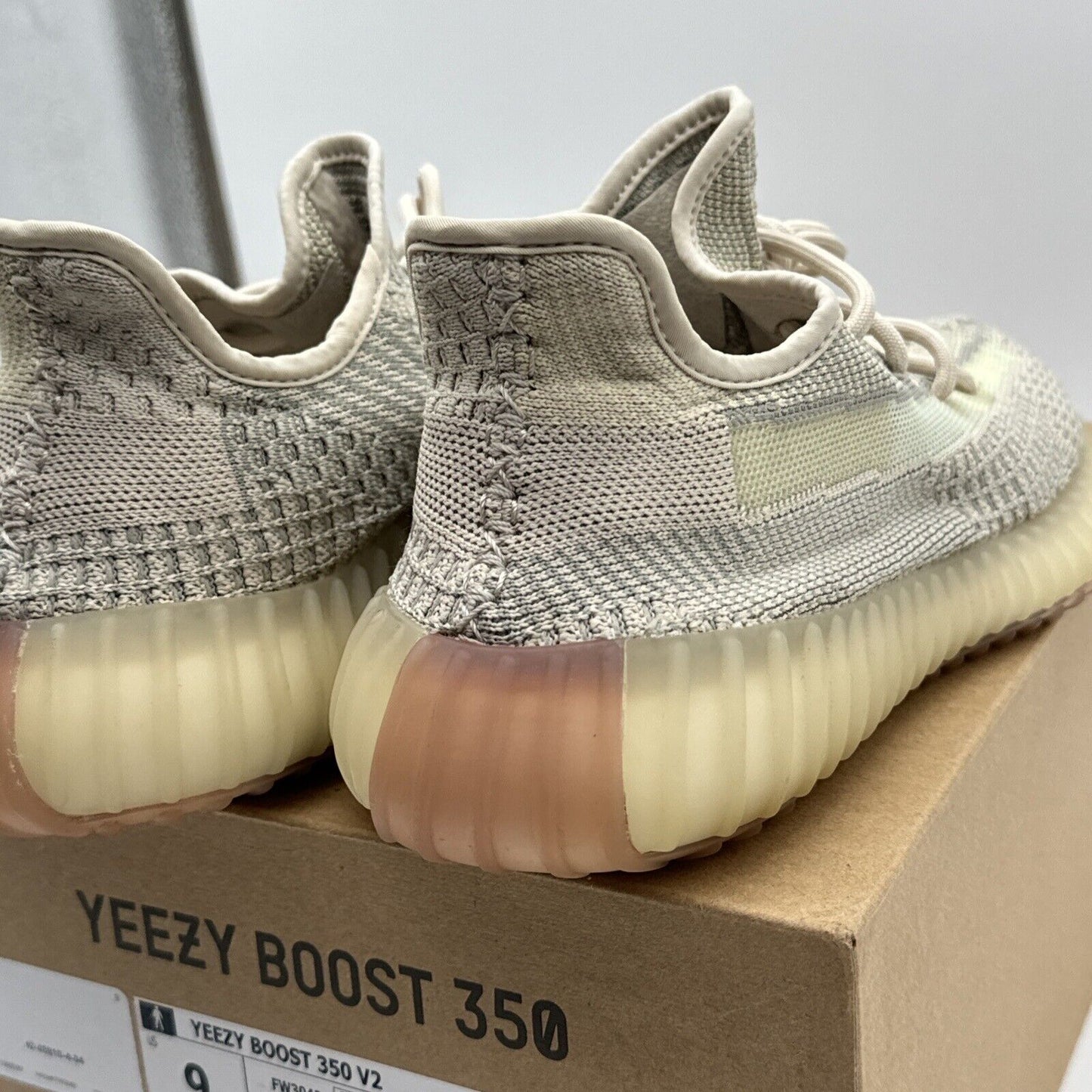 Adidas Yeezy Boost 350 V2 Citrin Non-Reflective Size 9 (FW3042) Green Brown Boos