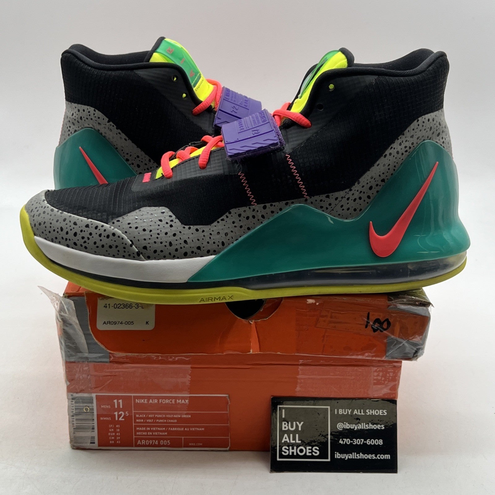Size 11 - Nike Air Force Max Multi-Color (AR0974-005)