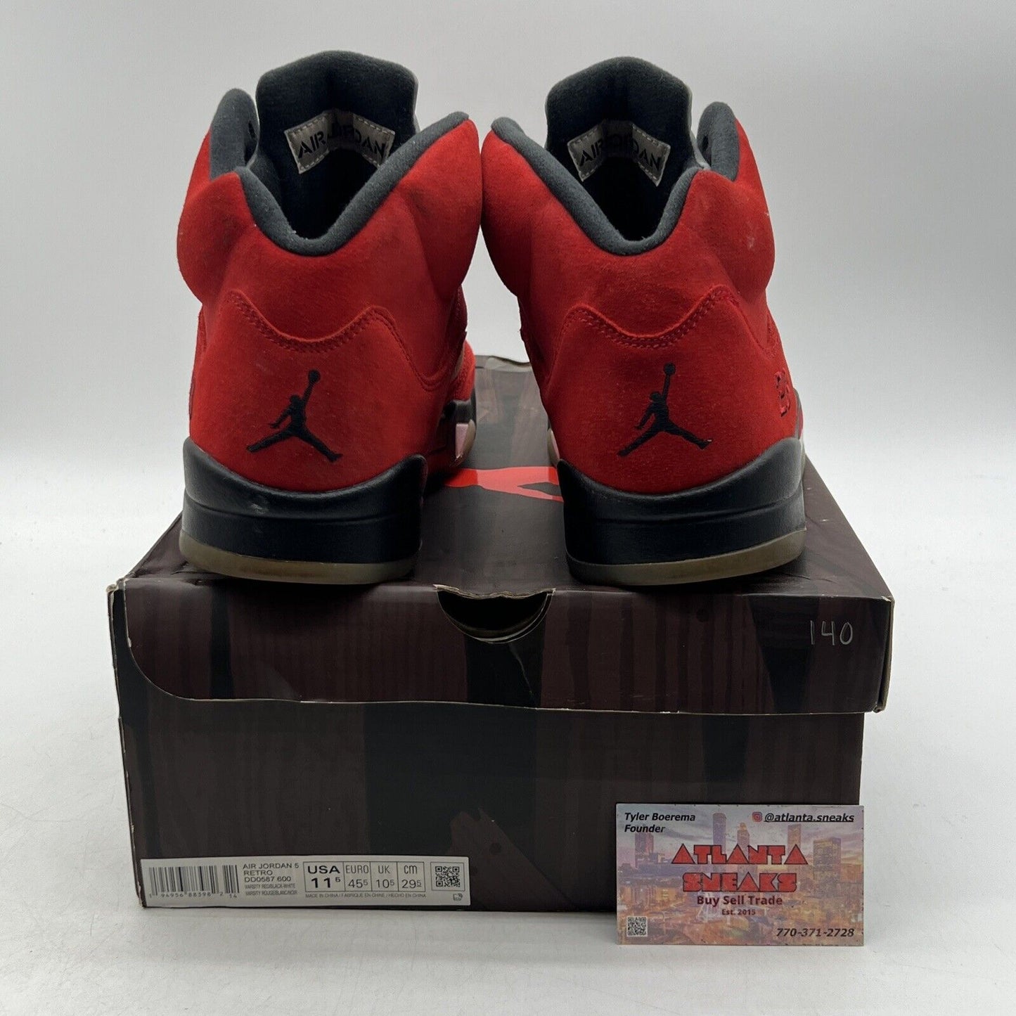 Size 11.5 - Jordan 5 Retro Mid Raging Bull Suede Grey Black (DD0587-600)