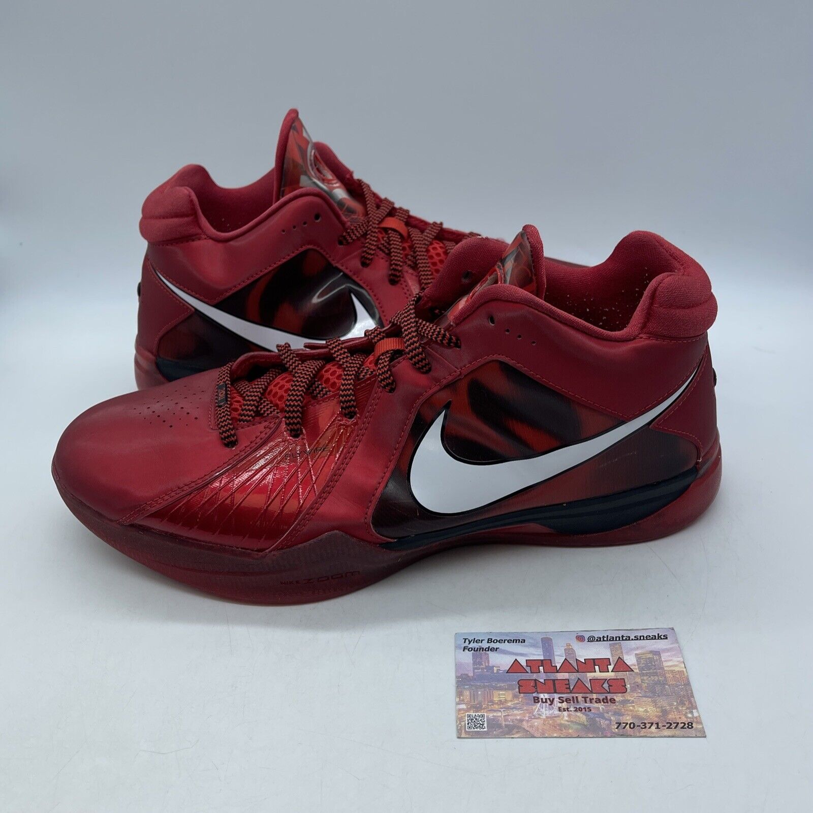 Size 12.5 - Nike KD 3 Red Red Black White (DV0835-600)