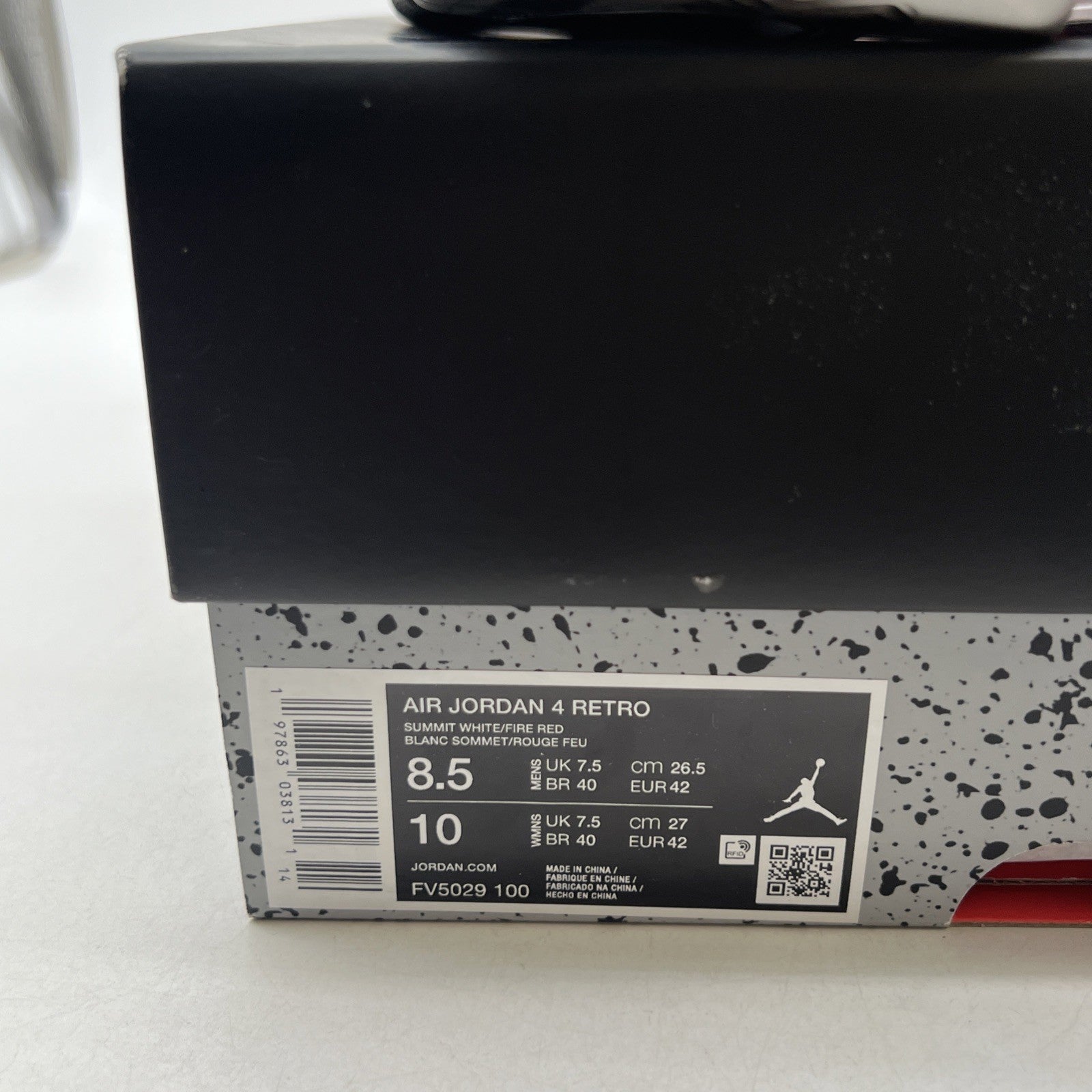 Size 8.5 - Air Jordan 4 Retro OG 2025 White Cement (FV5029-100)