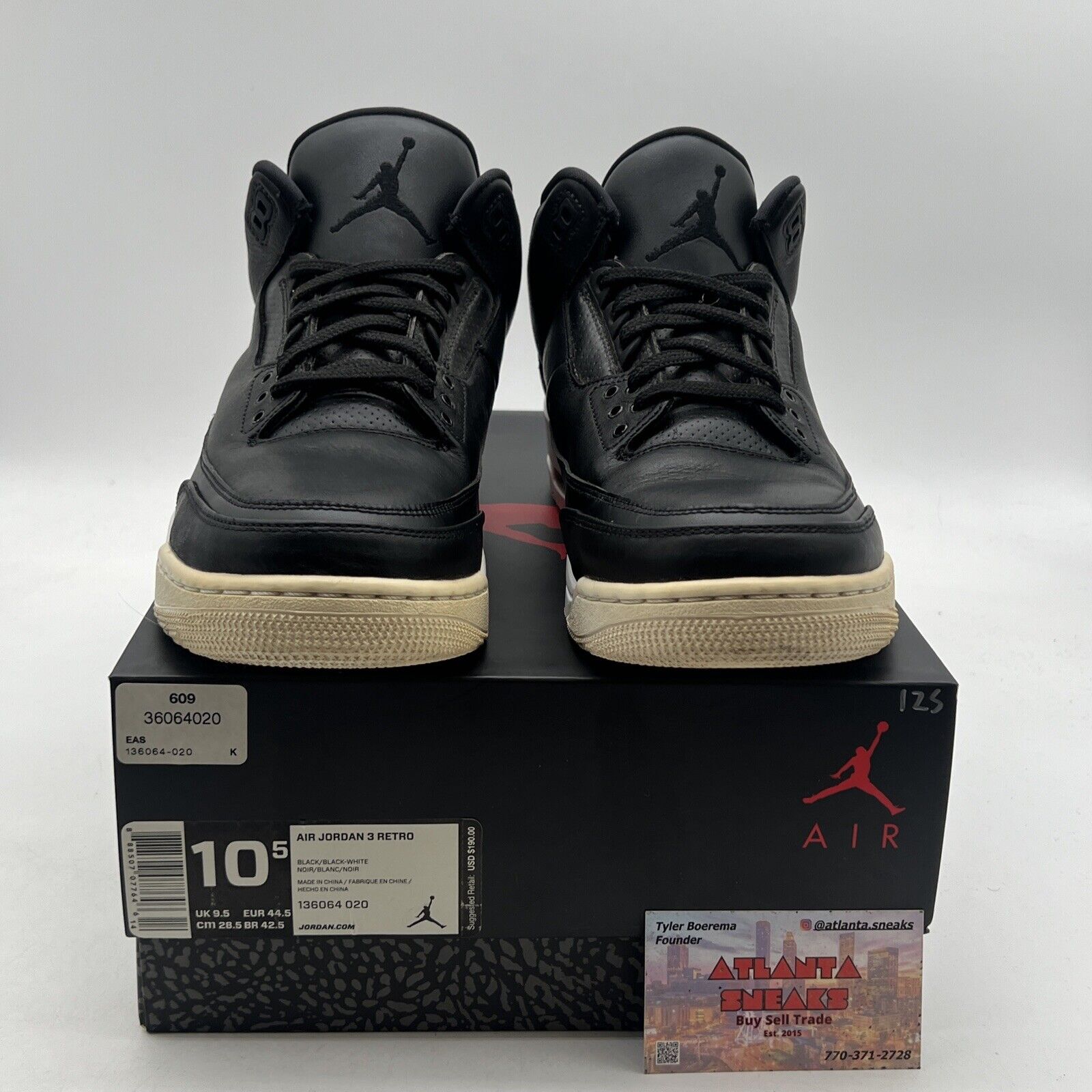 Size 10.5 - Air Jordan 3 Retro Cyber Monday (136064-020)