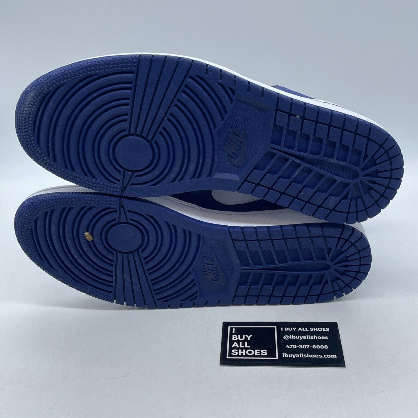 Size 9W - Air Jordan 1 SE Low Deep Royal Blue White Leather (DA8008-401)