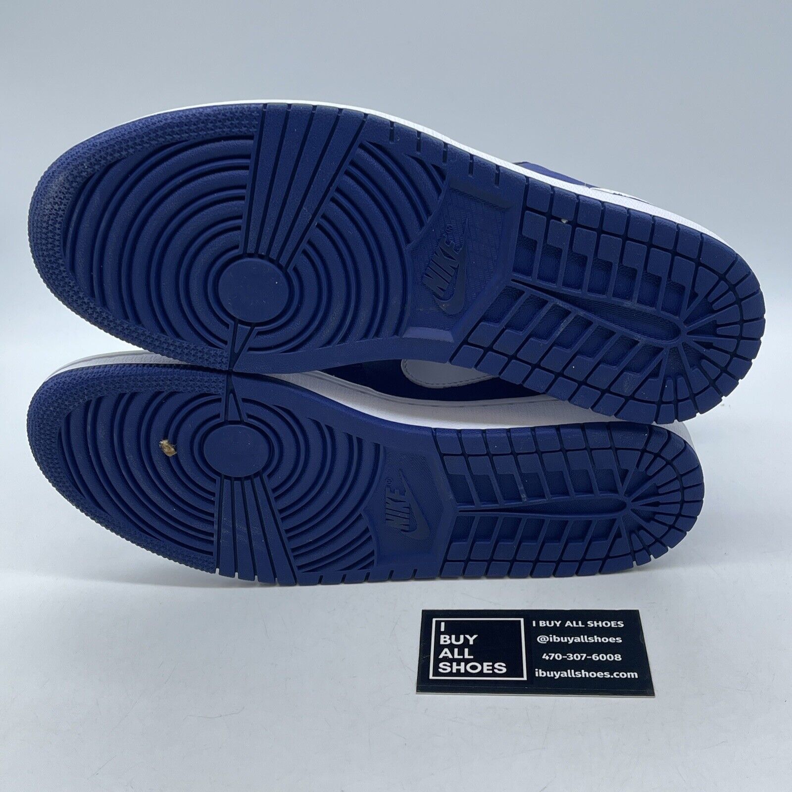 Size 9W - Air Jordan 1 SE Low Deep Royal Blue White Leather (DA8008-401)