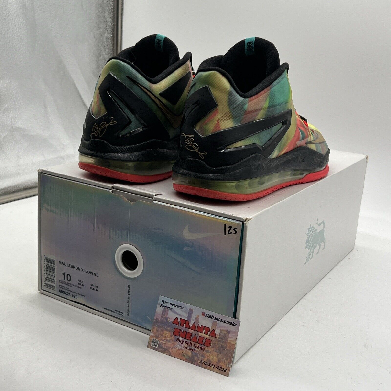 Size 10 - Nike Max LeBron 11 SE Low Multi-Color (695224-970)