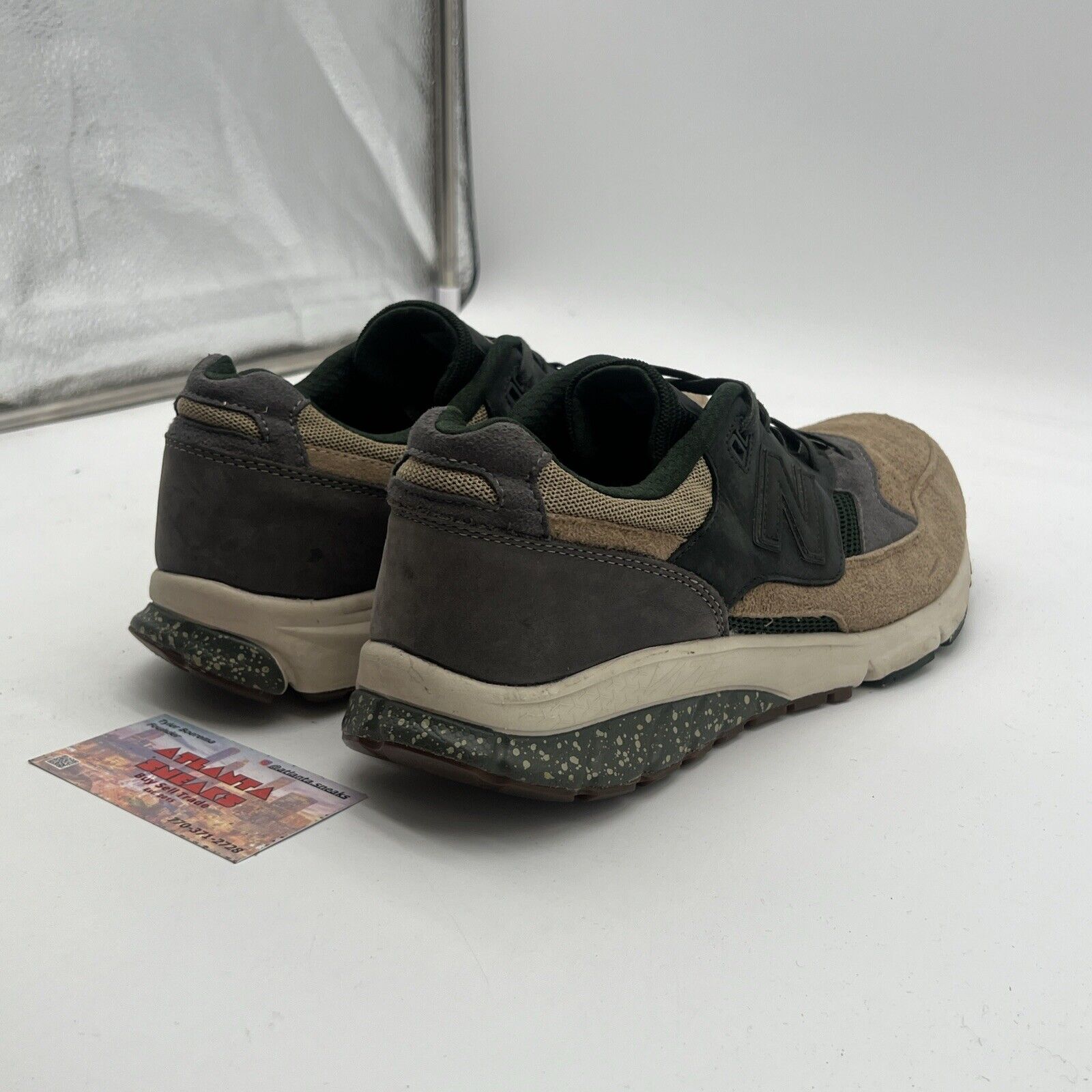 Size 12 - New Balance Vazee Coast Running Shoes Tan/Green/Grey/White