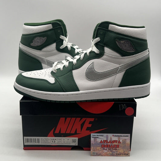 Size 13 - Jordan 1 Retro OG High Gorge Green Whit Silver Leather (DZ5485-303)