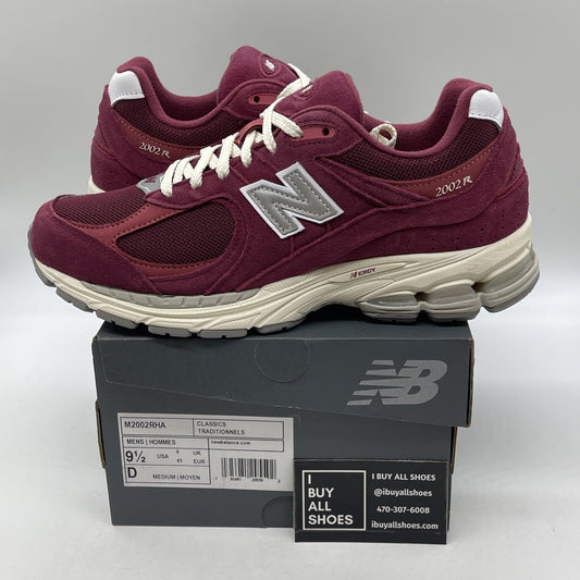 Size 9.5 - New Balance 2002R Suede Pack - Garnet Deep Earth Red (M2002RHA)