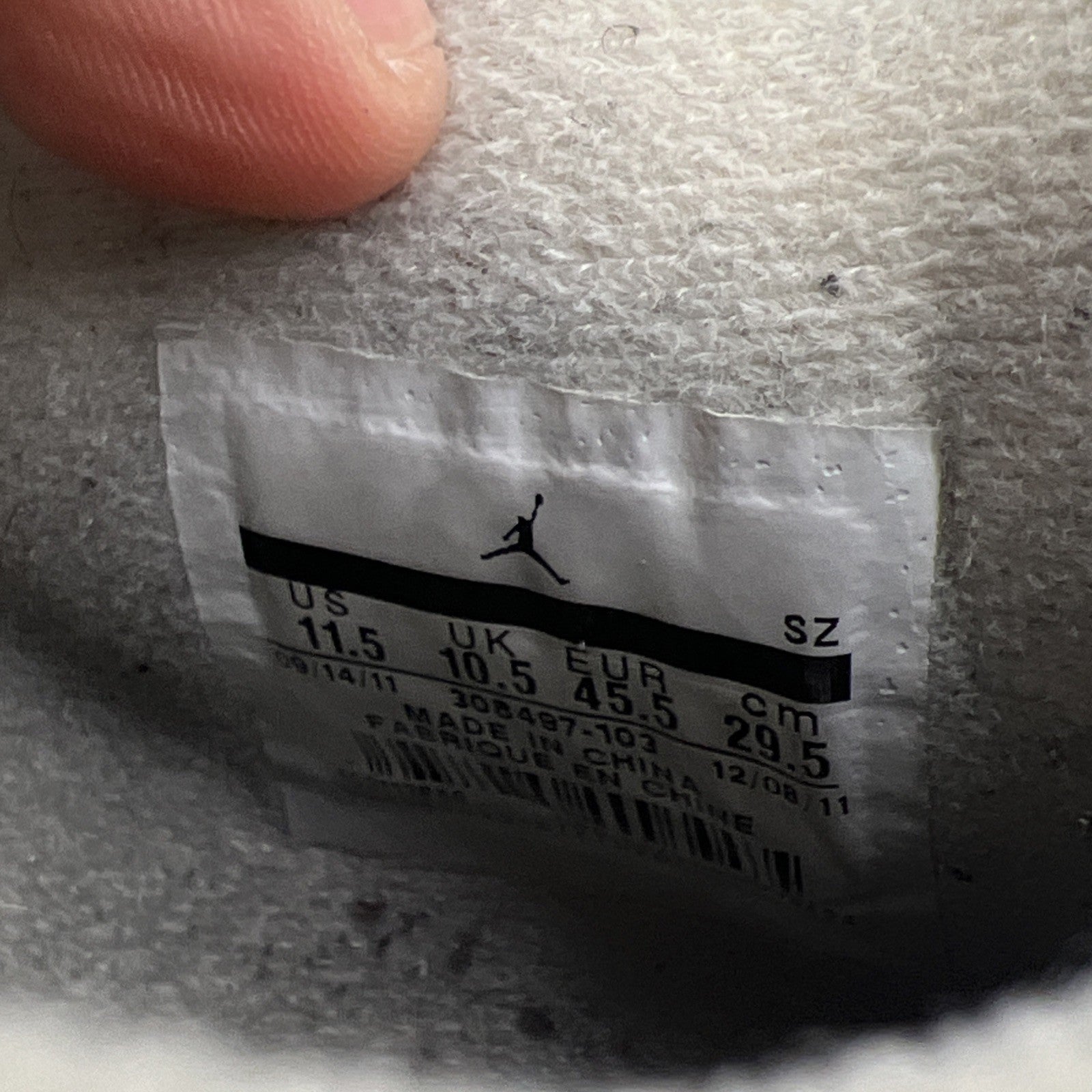 Size 11.5 - Air Jordan 4 Retro Cement 2012 (308497-103)