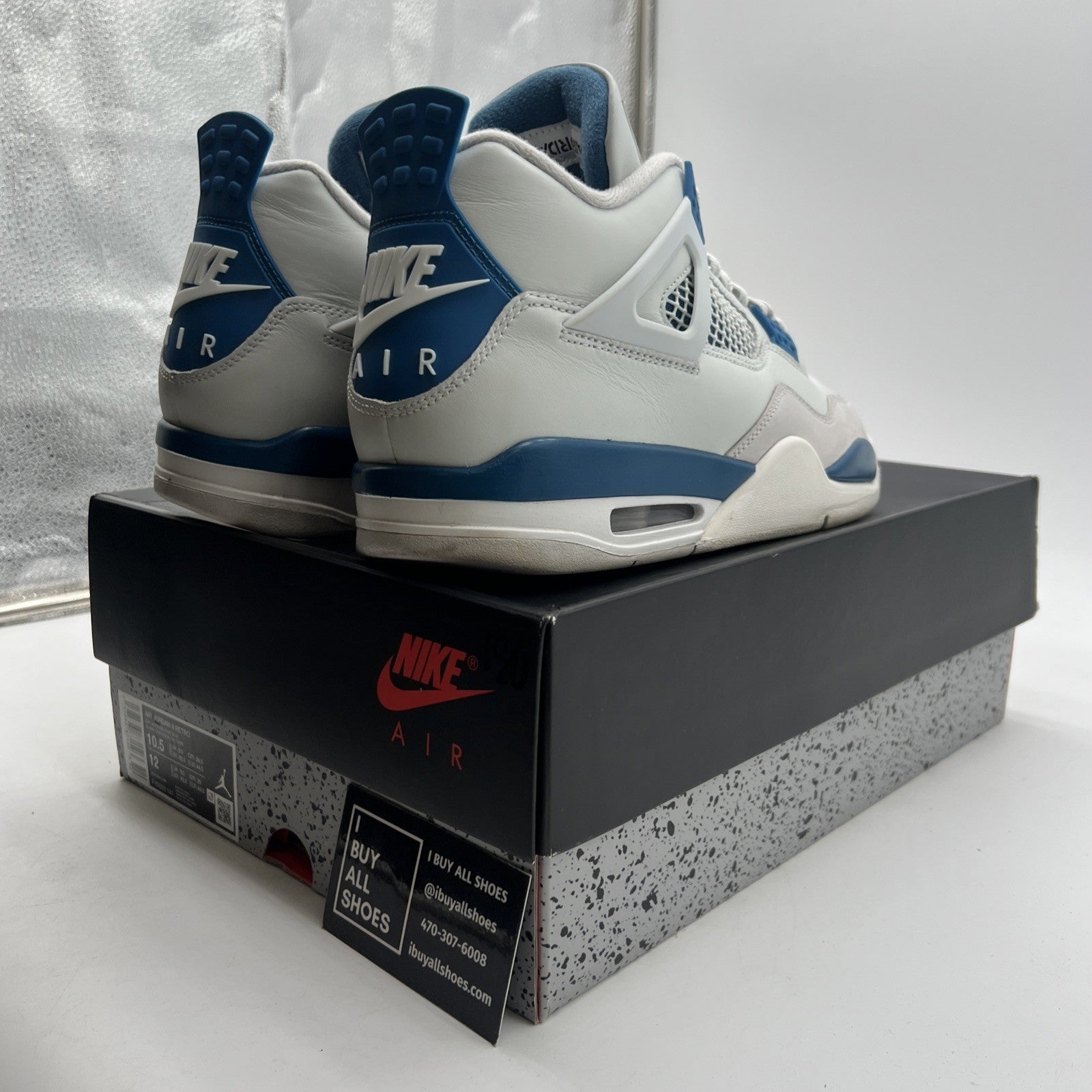 Size 10.5 - Air Jordan 4 Retro 2024 Military Blue (FV5029-141)