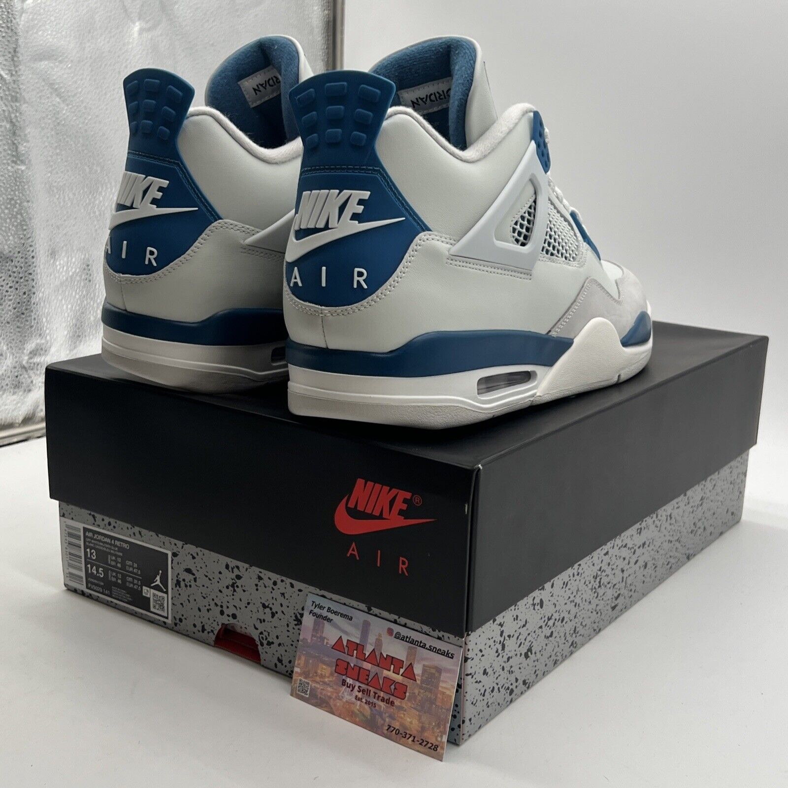 Size 13 - Air Jordan 4 Retro 2024 Military Blue (FV5029-141)