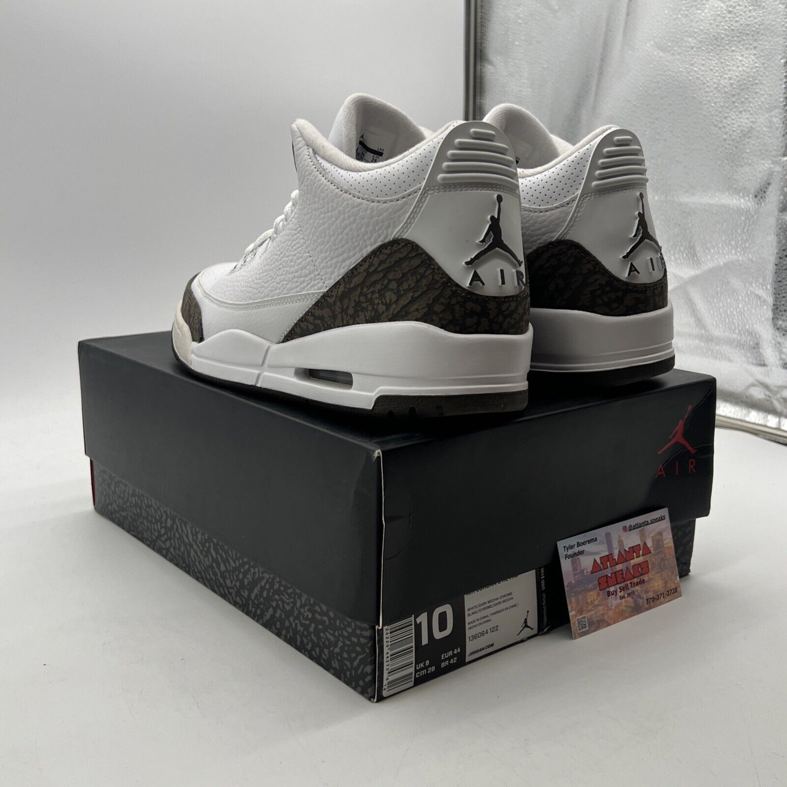 Size 10 - Air Jordan 3 Retro 2018 Mocha (136064-122)